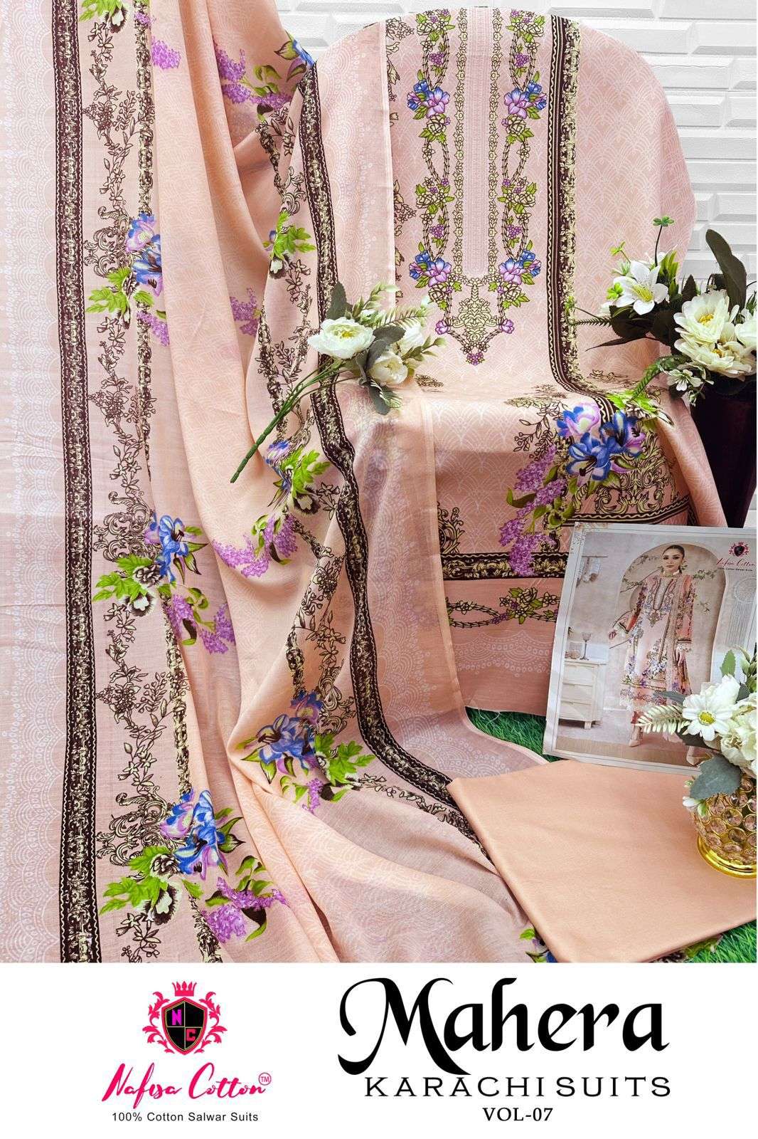 NAFISA COTTON MAHERA KARACHI SUITS VOL 7 