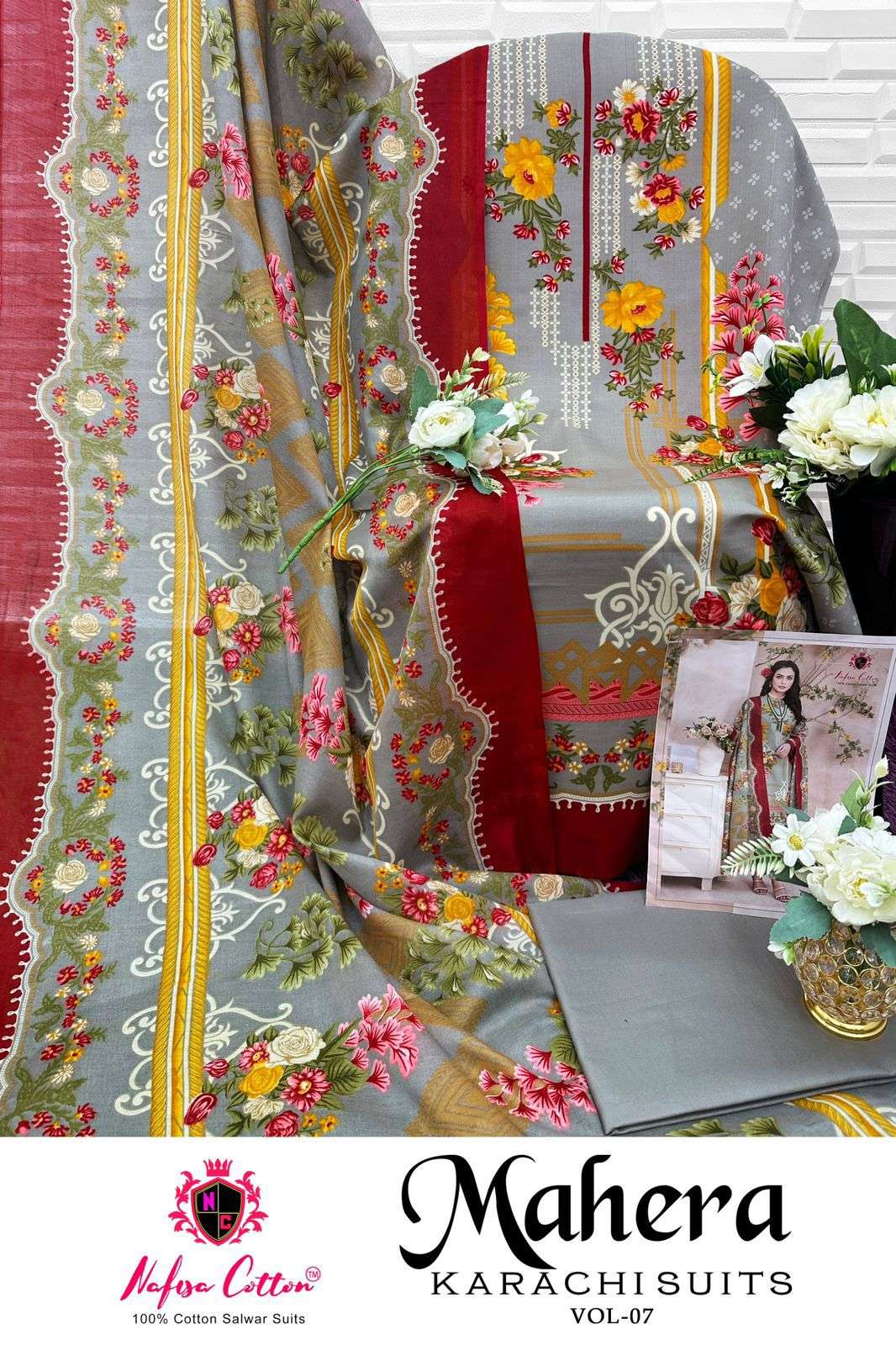 NAFISA COTTON MAHERA KARACHI SUITS VOL 7 