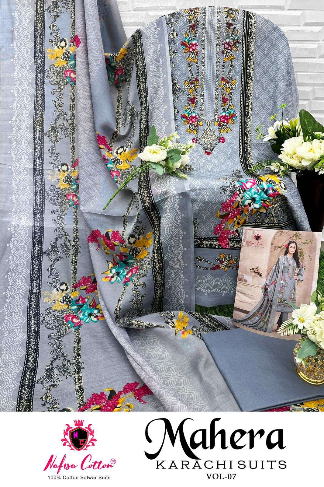 NAFISA COTTON MAHERA KARACHI SUITS VOL 7 