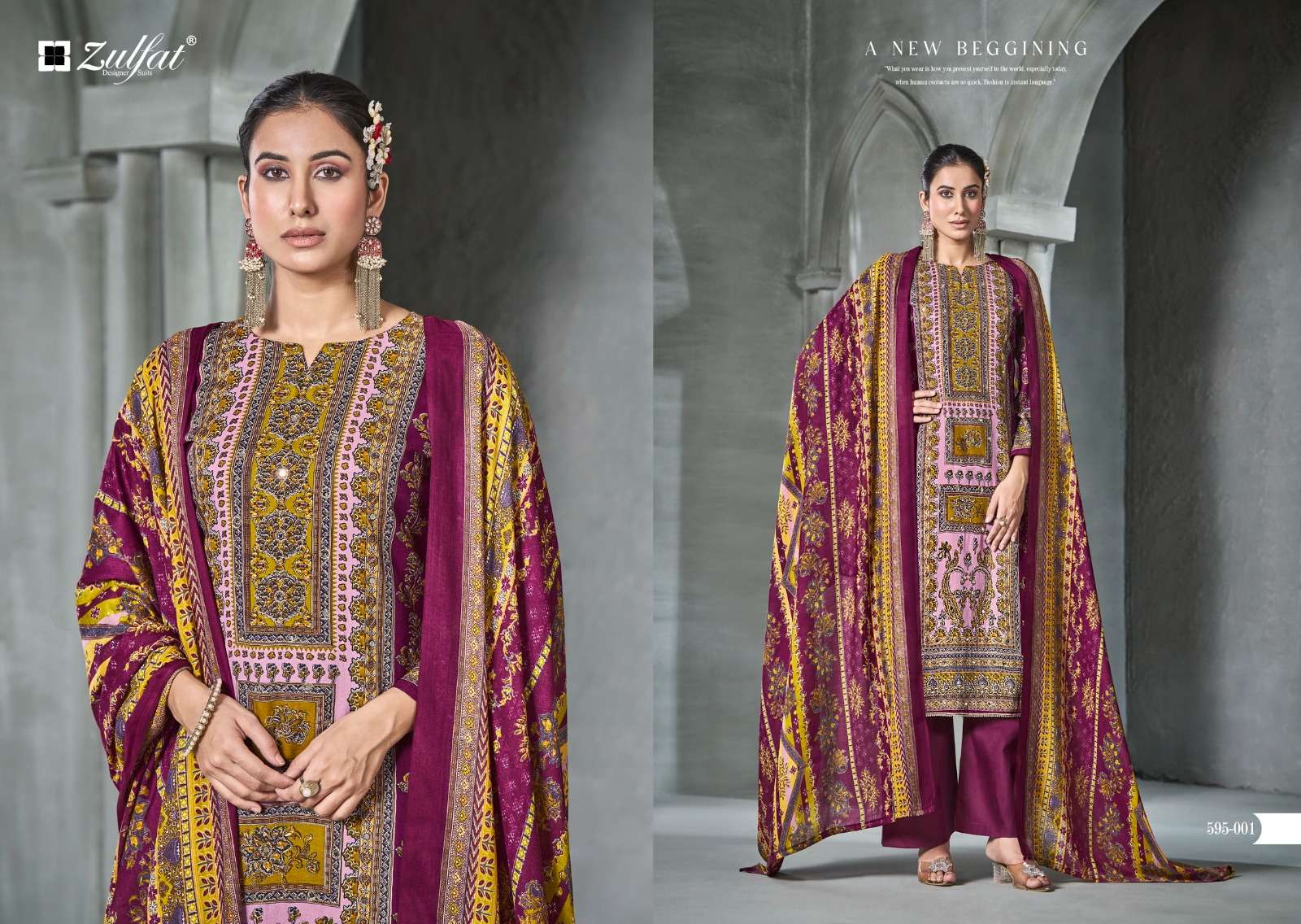ZULFAT DESIGNER SUITS AAYAT VOL 4 