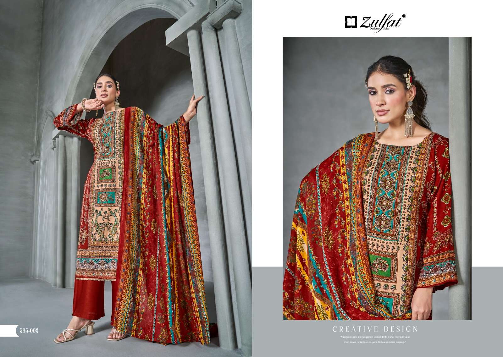 ZULFAT DESIGNER SUITS AAYAT VOL 4 
