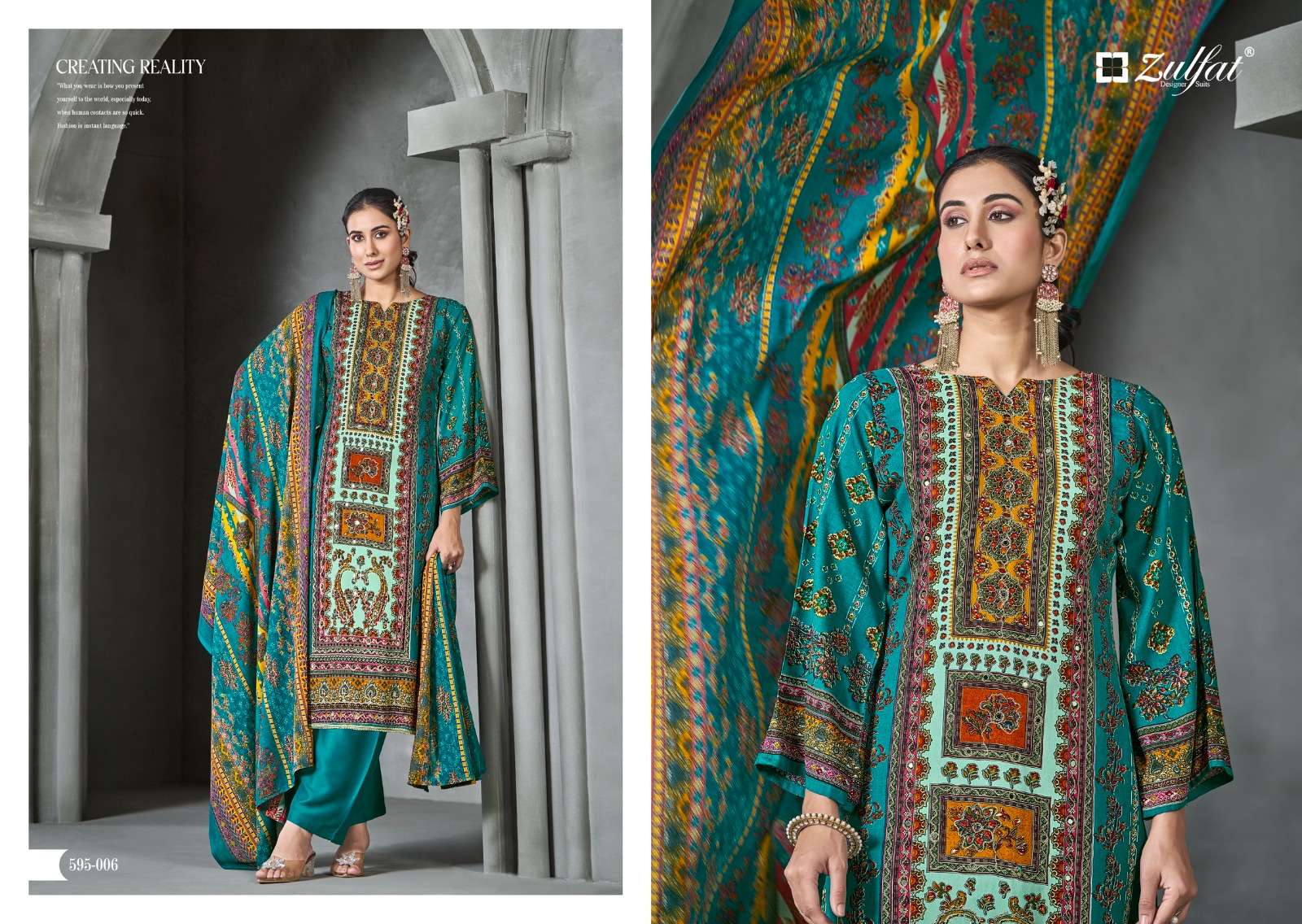 ZULFAT DESIGNER SUITS AAYAT VOL 4 