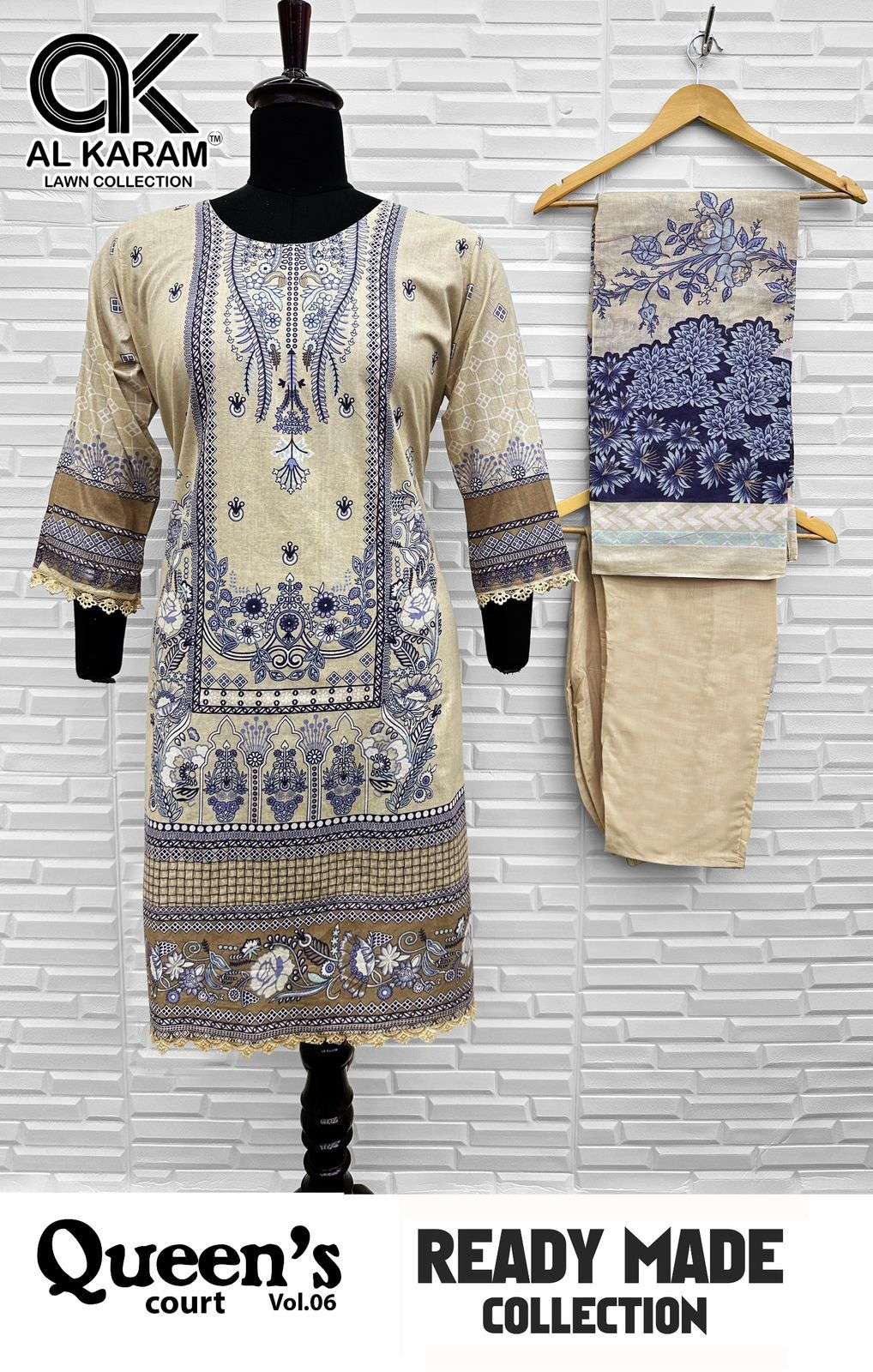  AL KARAM QUEENS COURT VOL 6 READY MADE COLLECTION 