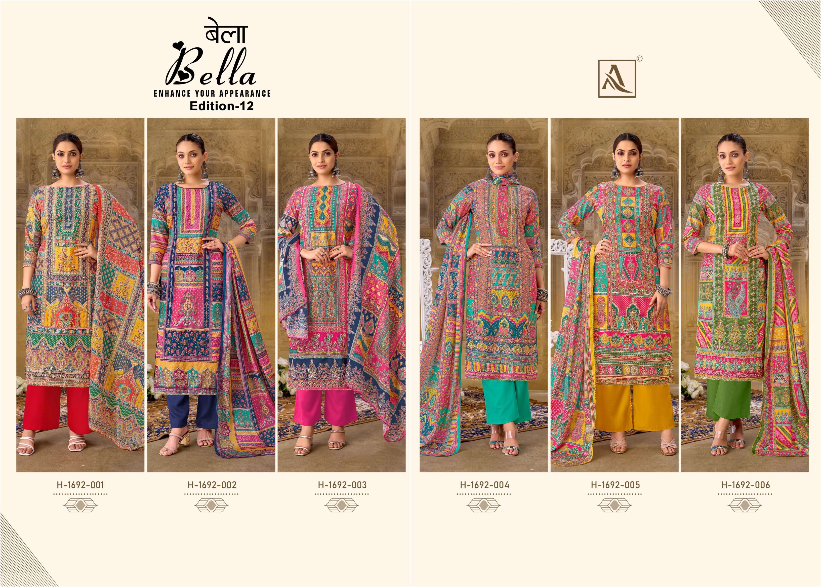 ALOK SUITS BELLA VOL 12