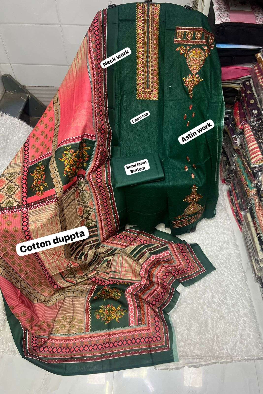 BIN SAEED LAWN DUPATTA COLLECTION 