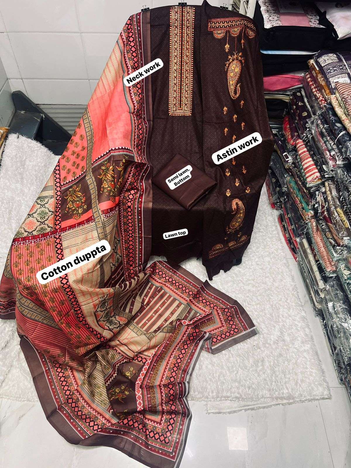 BIN SAEED LAWN DUPATTA COLLECTION 