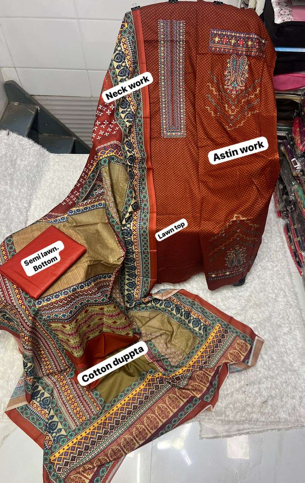 BIN SAEED LAWN DUPATTA COLLECTION 