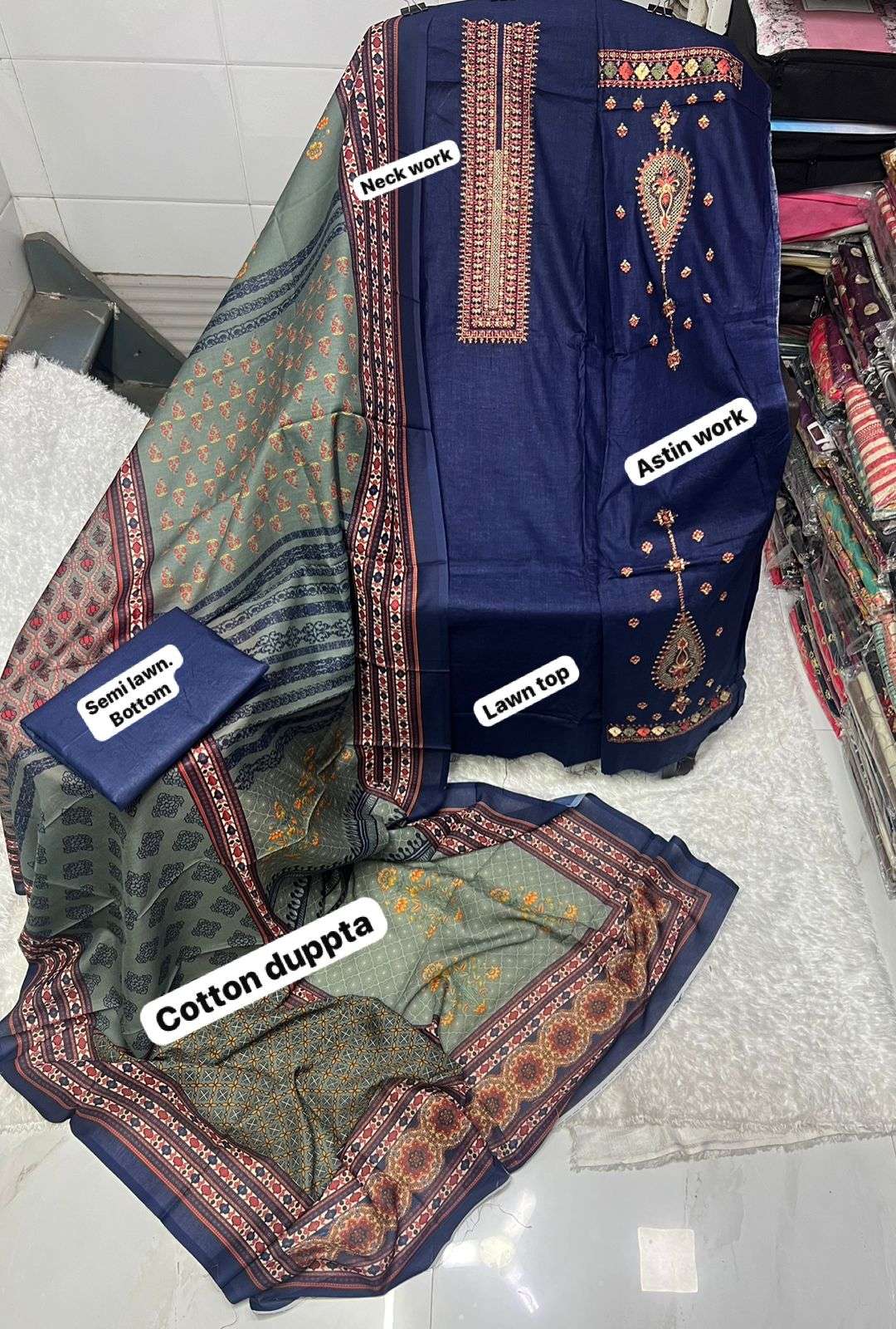 BIN SAEED LAWN DUPATTA COLLECTION 