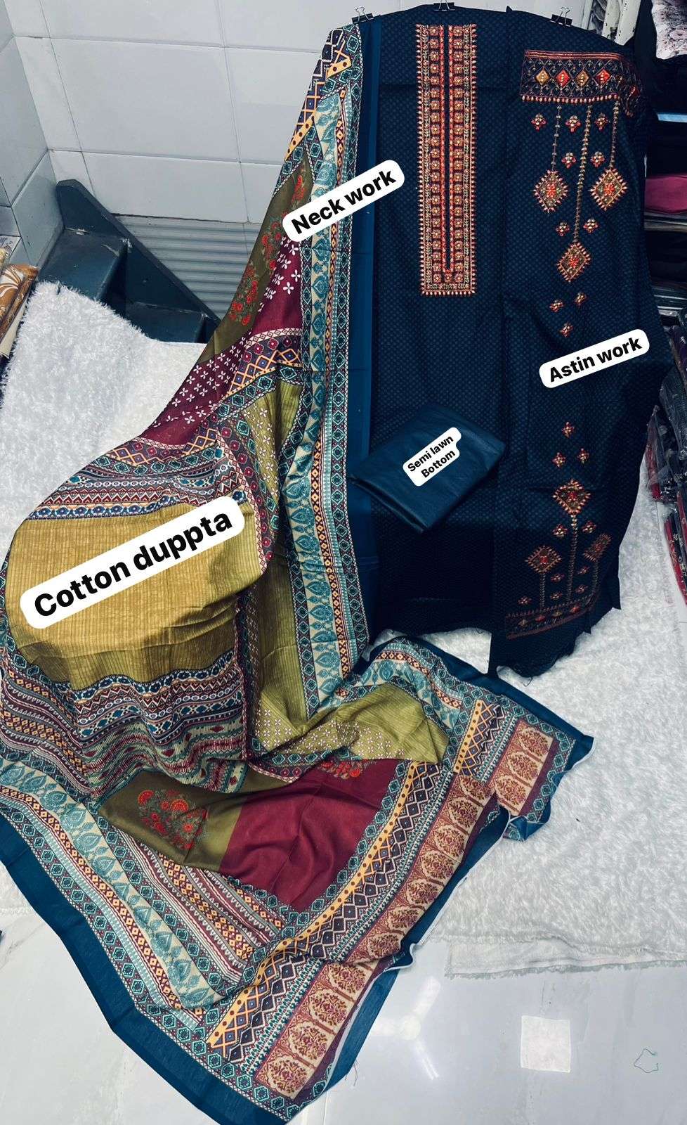 BIN SAEED LAWN DUPATTA COLLECTION 