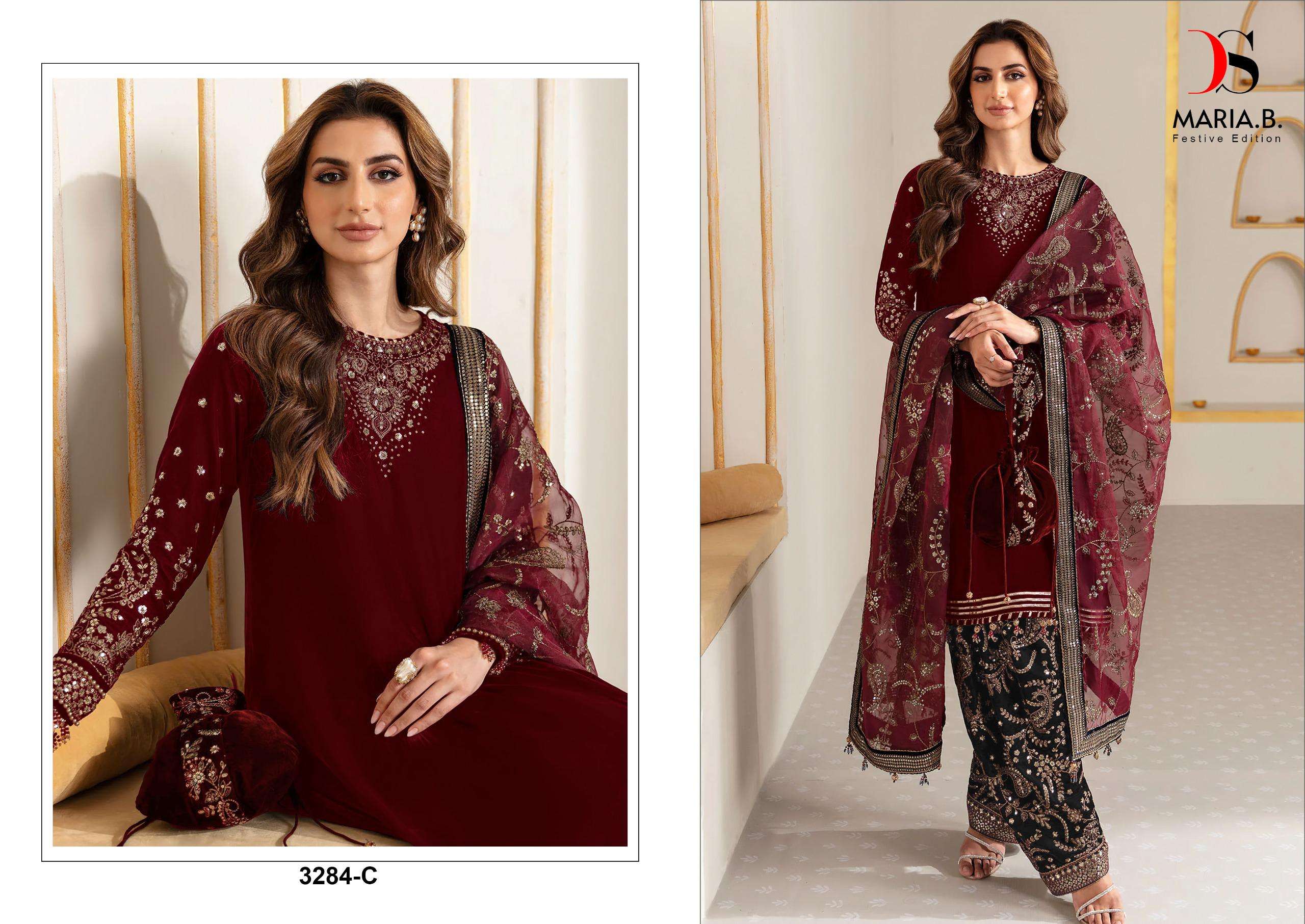 DEEPSY SUITS MARIA B FESTIVE EDITION D NO: 3284