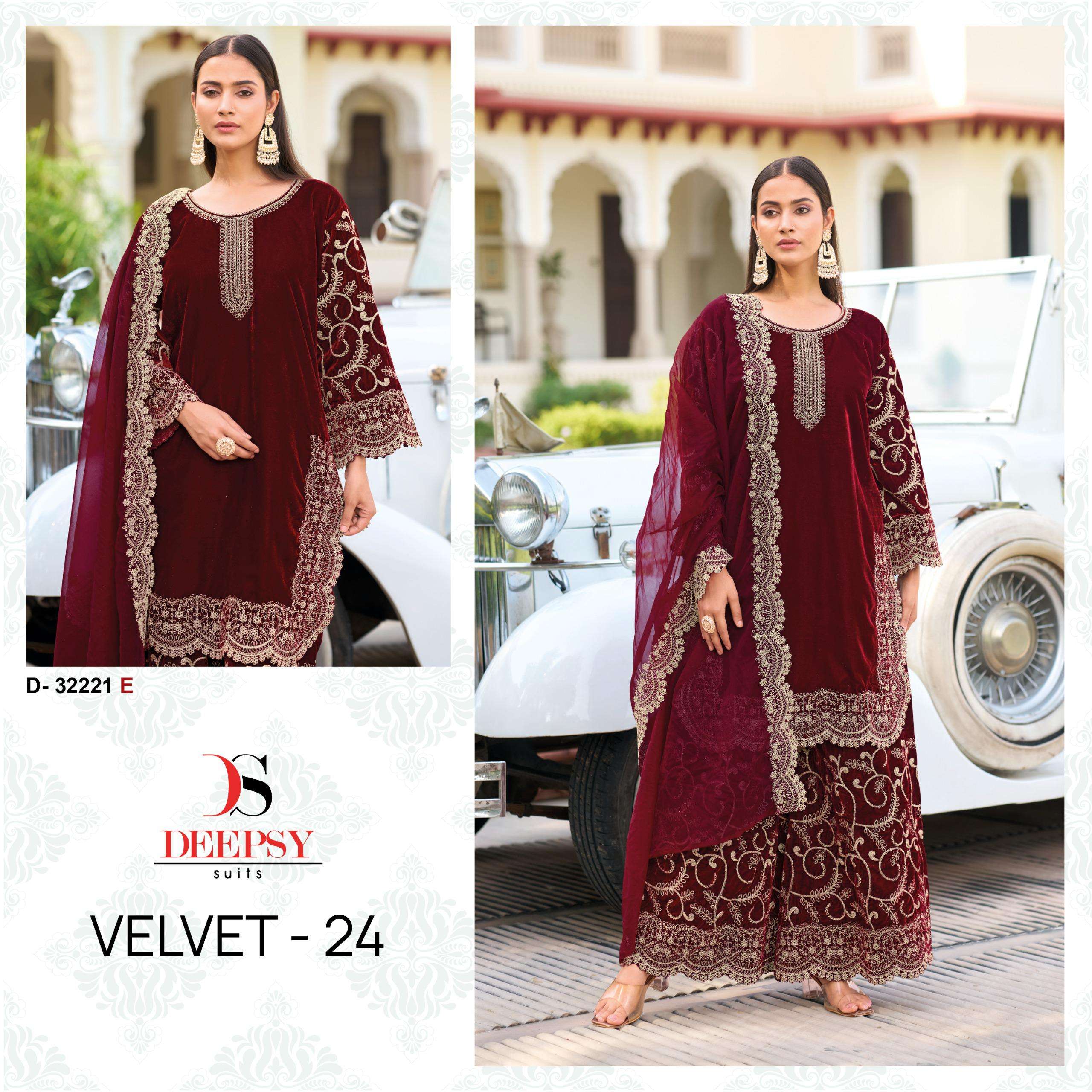 DEEPSY SUITS VELVET 24 NEW DESIGNS
