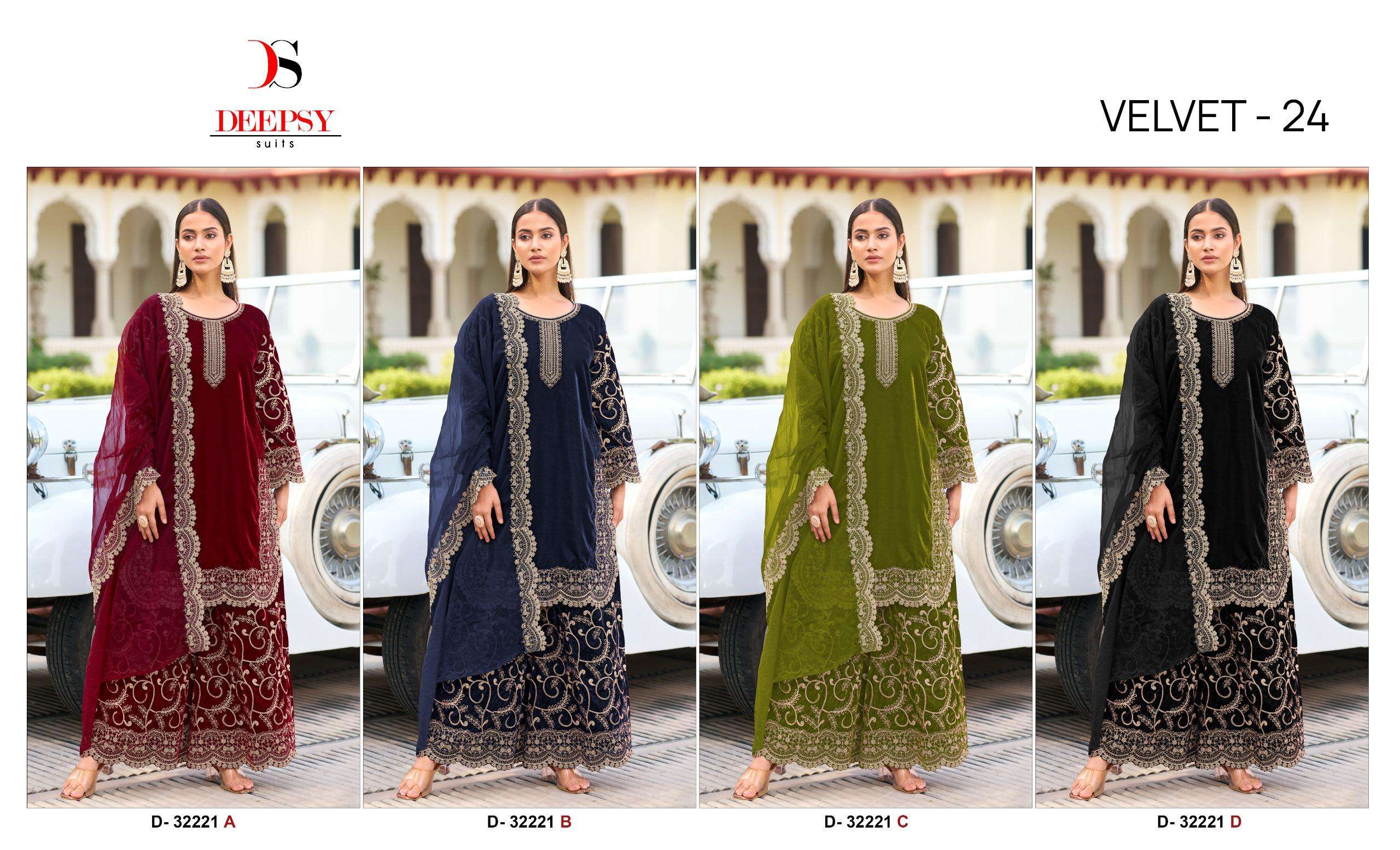 DEEPSY SUITS VELVET 24 NEW DESIGNS
