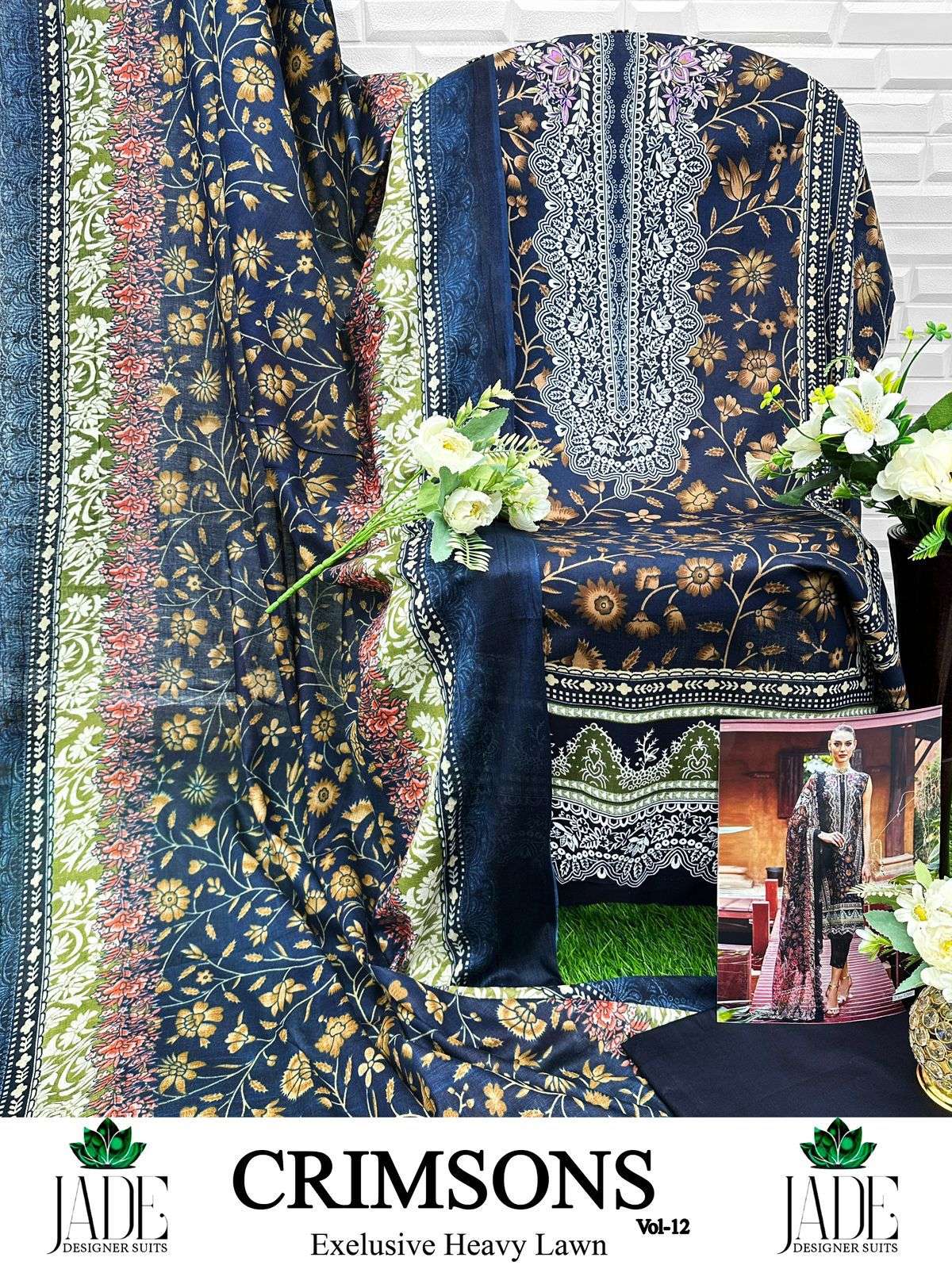 JADE CRIMSON EXCLUSIVE HEAVY LAWN COLLECTION VOL 12 