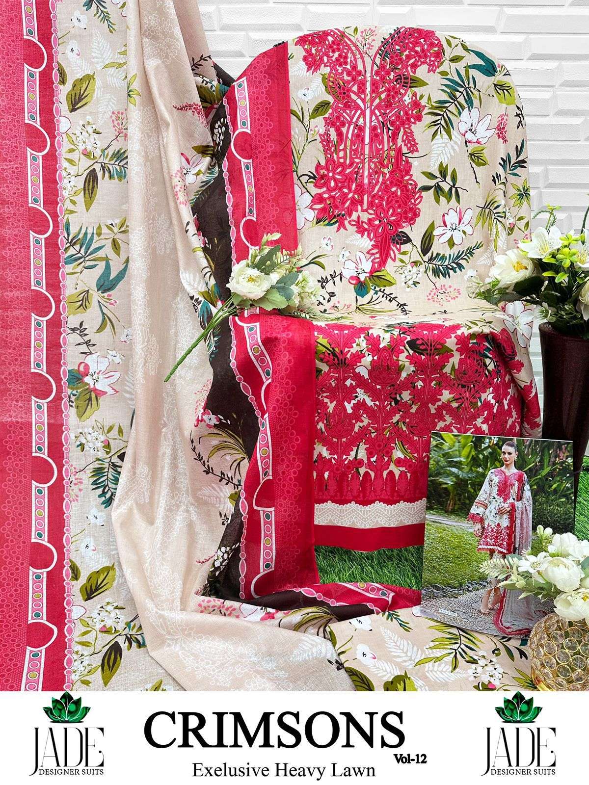 JADE CRIMSON EXCLUSIVE HEAVY LAWN COLLECTION VOL 12 