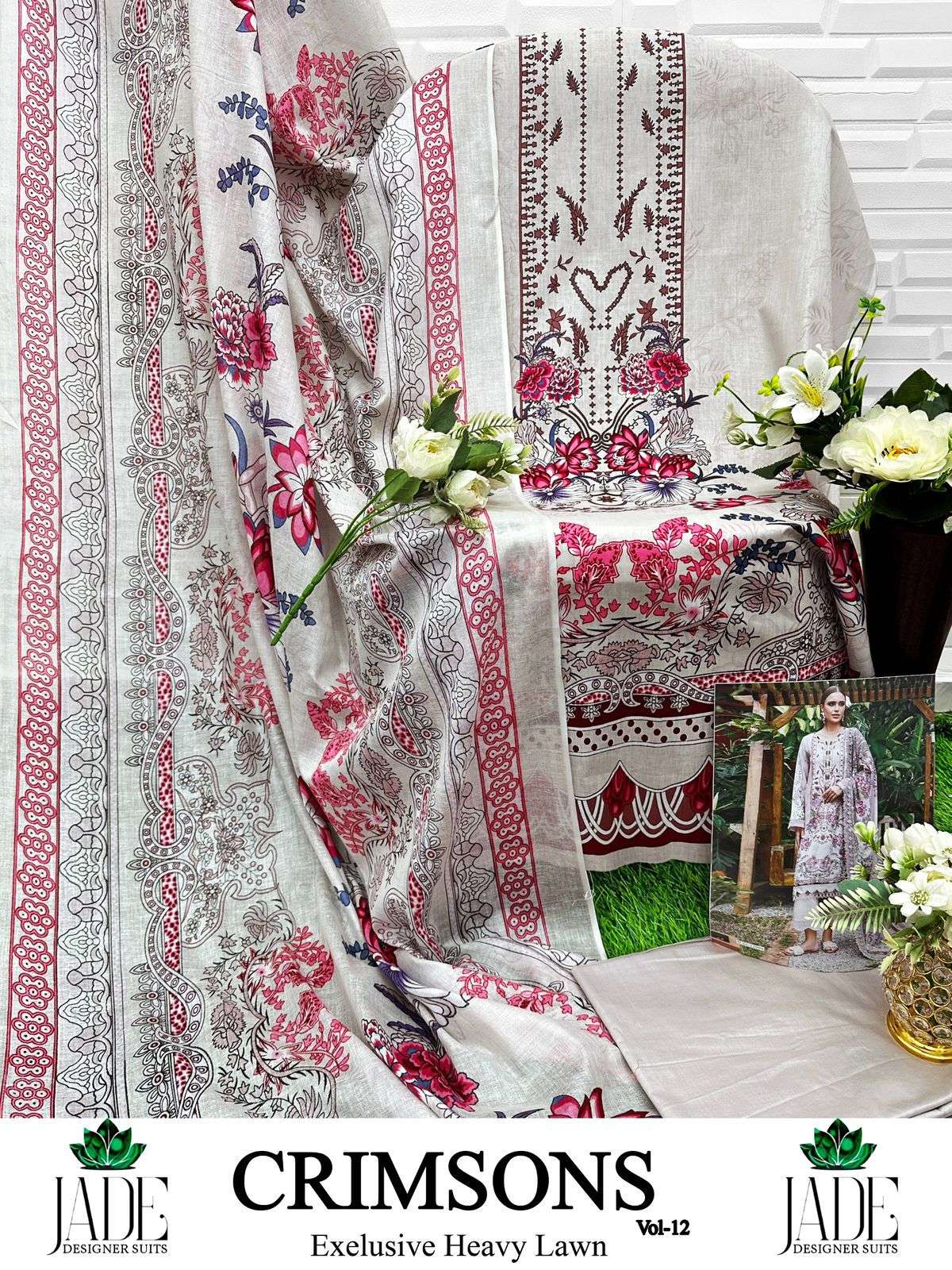 JADE CRIMSON EXCLUSIVE HEAVY LAWN COLLECTION VOL 12 