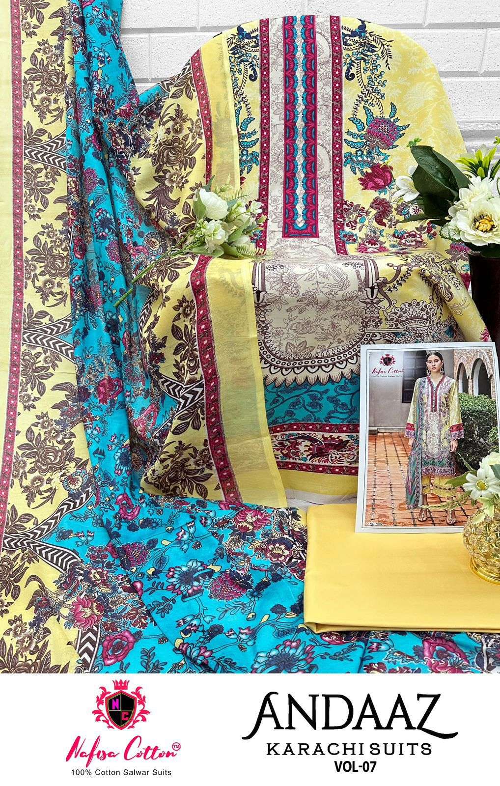 NAFISA COTTON ANDAAZ KARACHI SUITS VOL 7