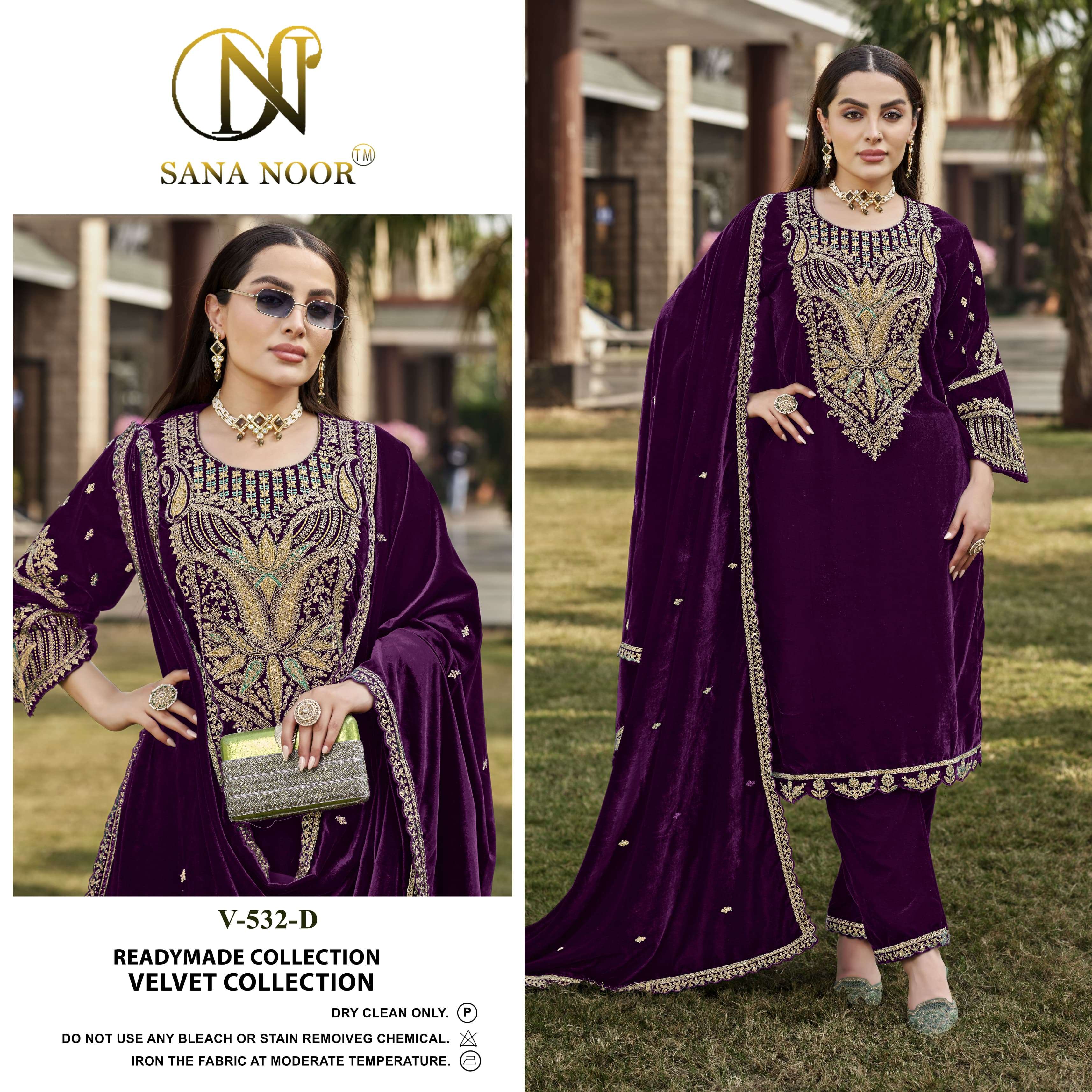SANA NOOR READY MADE VELVET COLLECTION