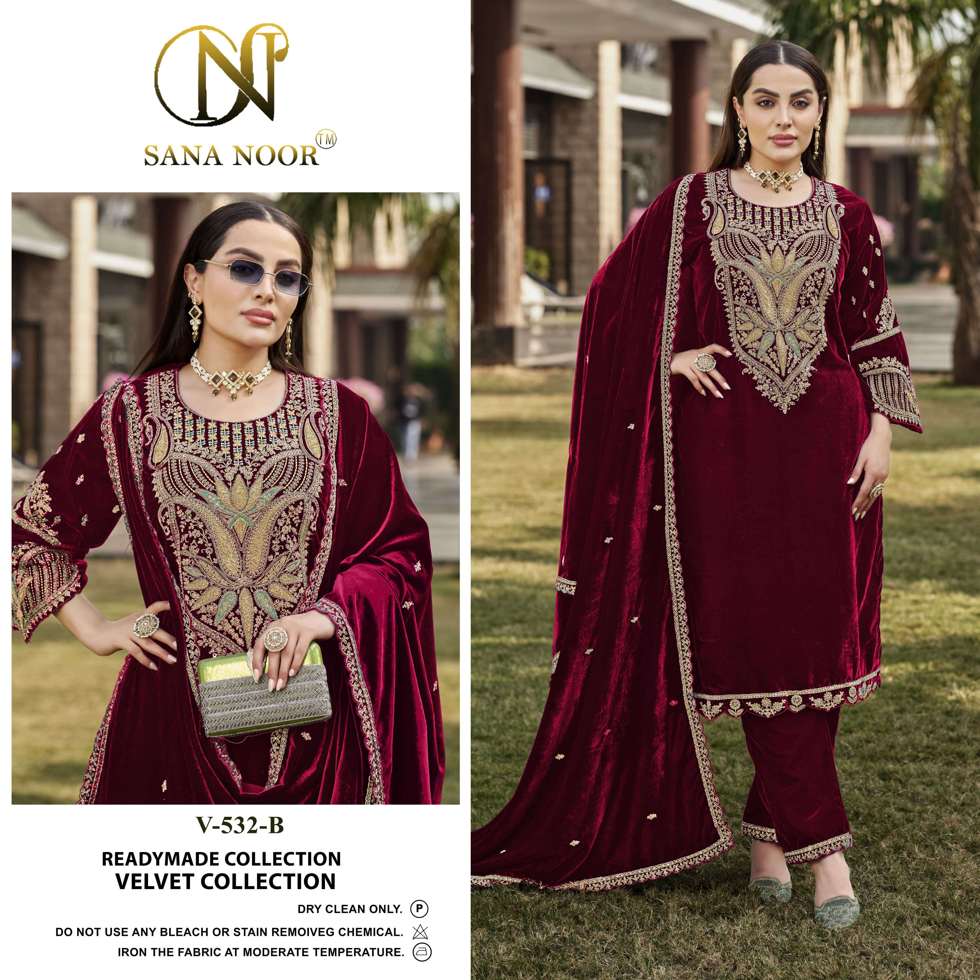 SANA NOOR READY MADE VELVET COLLECTION