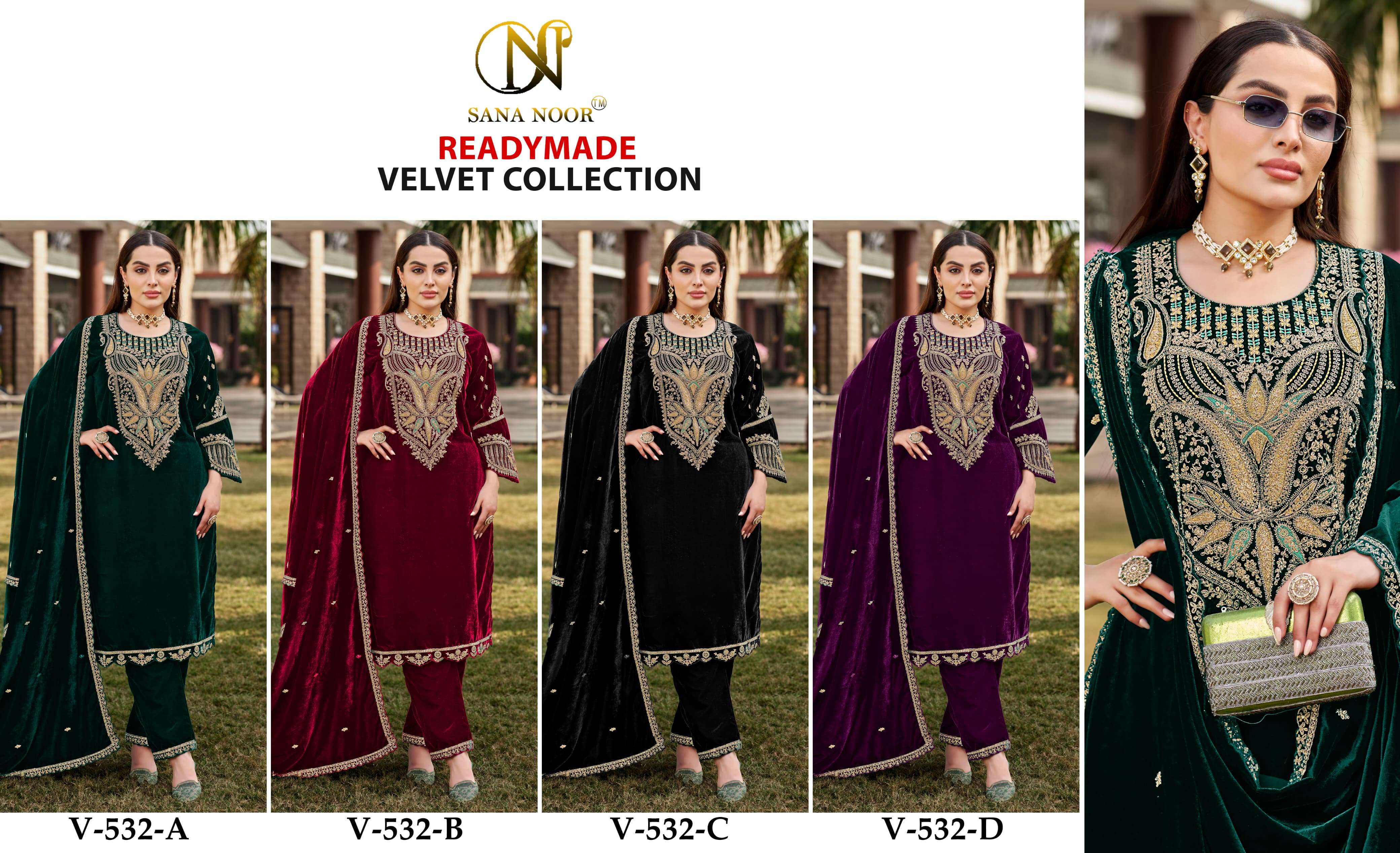 SANA NOOR READY MADE VELVET COLLECTION
