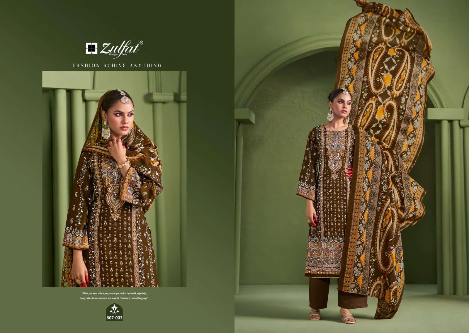 ZULFAT DESIGNER SUITS AAYAT VOL 7 