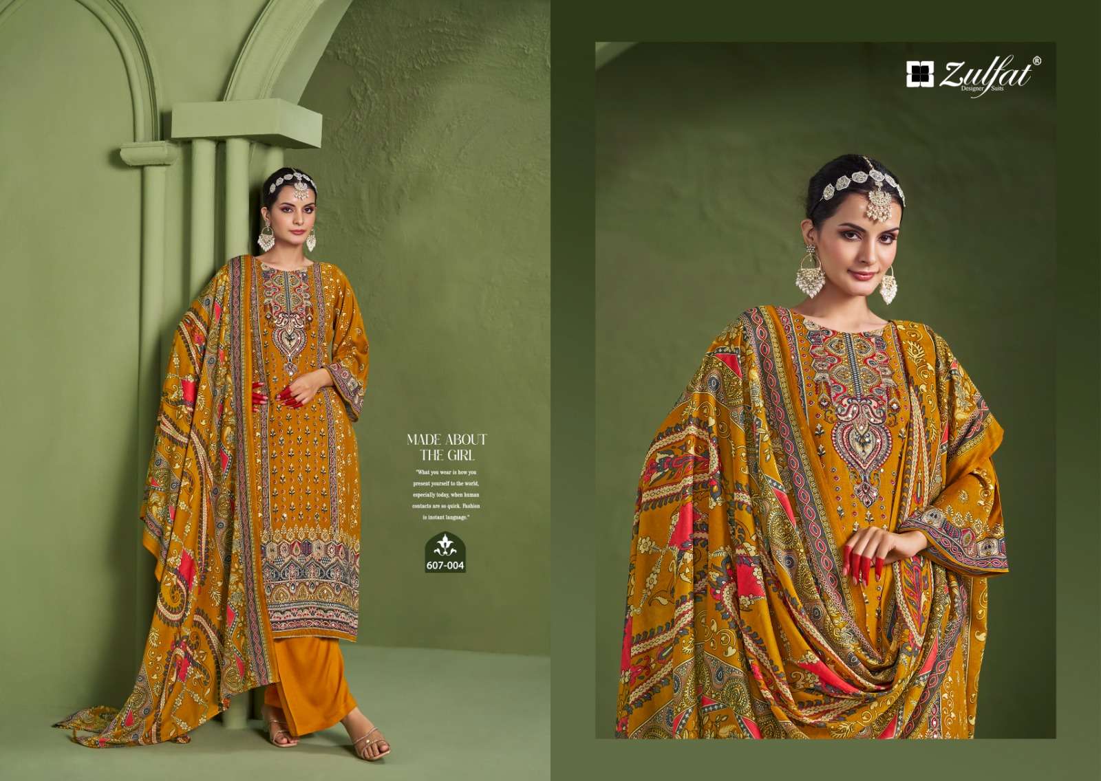 ZULFAT DESIGNER SUITS AAYAT VOL 7 