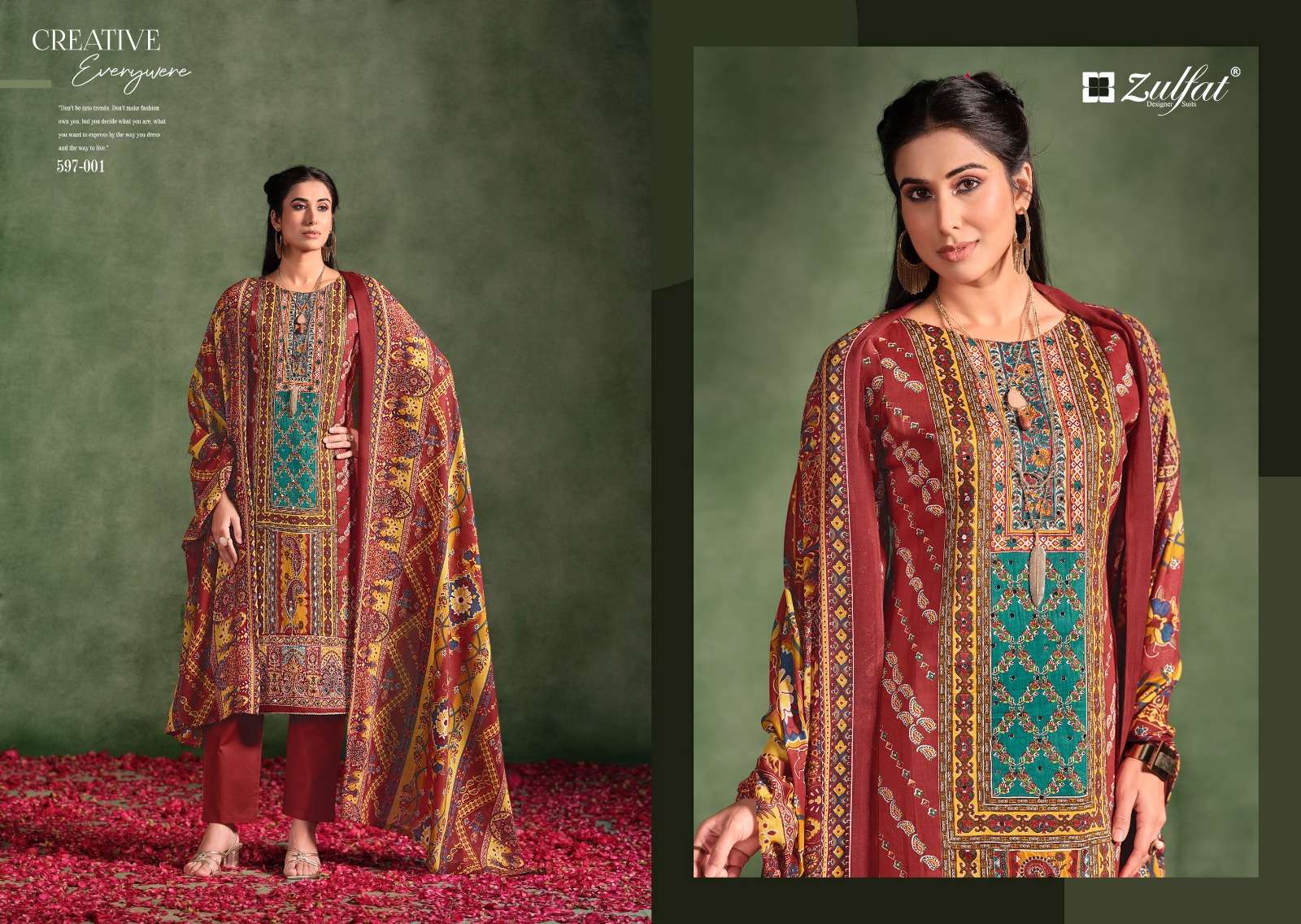 ZULFAT DESIGNER SUITS RAABTA VOL 2 