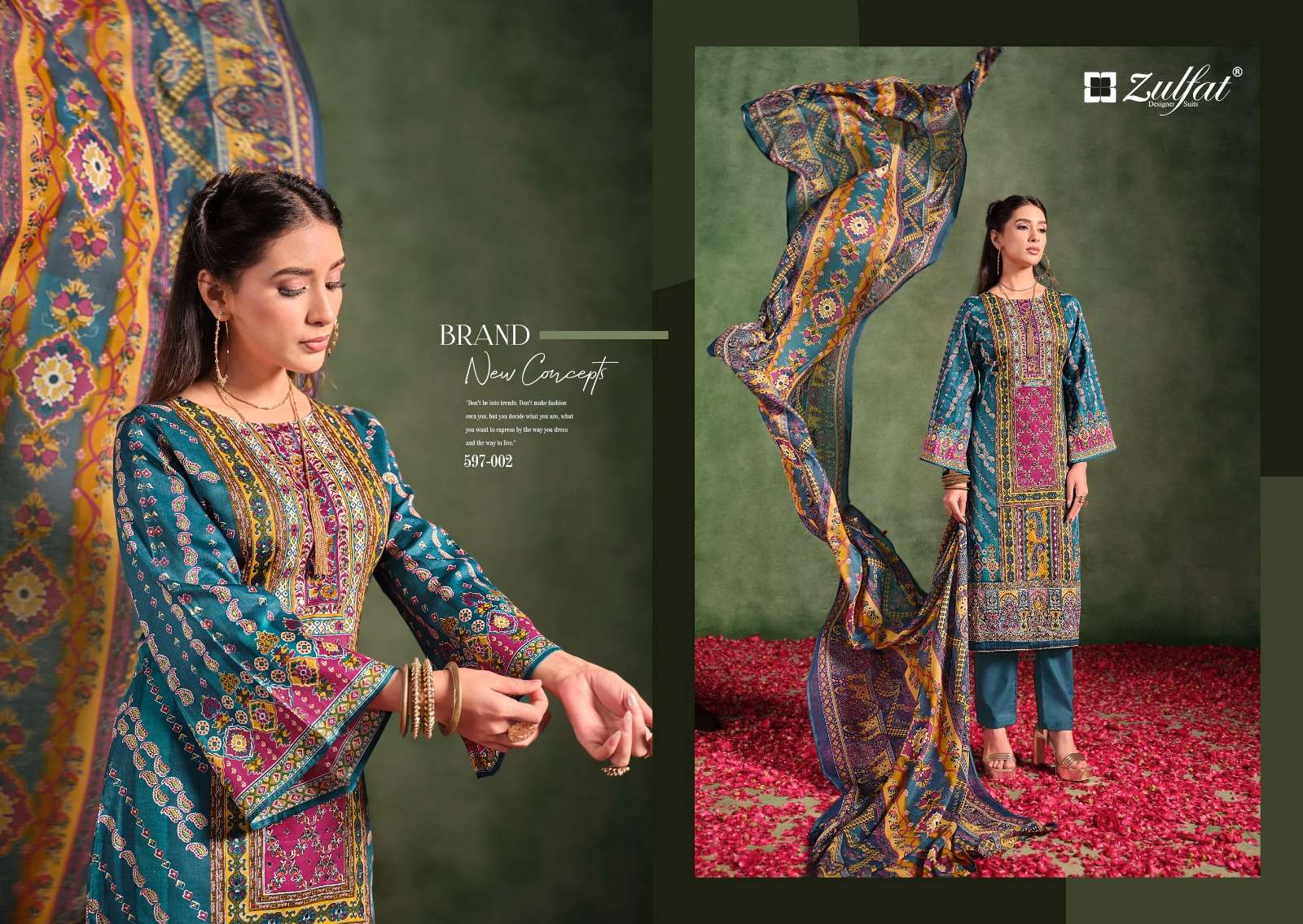 ZULFAT DESIGNER SUITS RAABTA VOL 2 