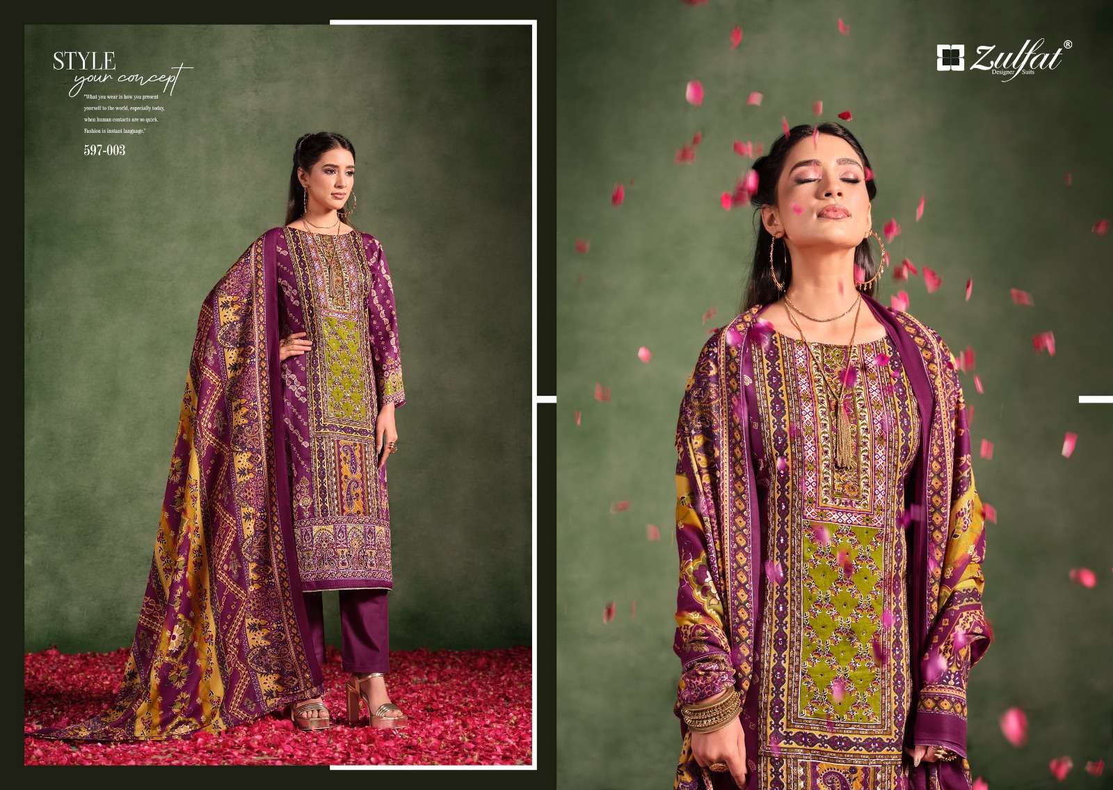 ZULFAT DESIGNER SUITS RAABTA VOL 2 