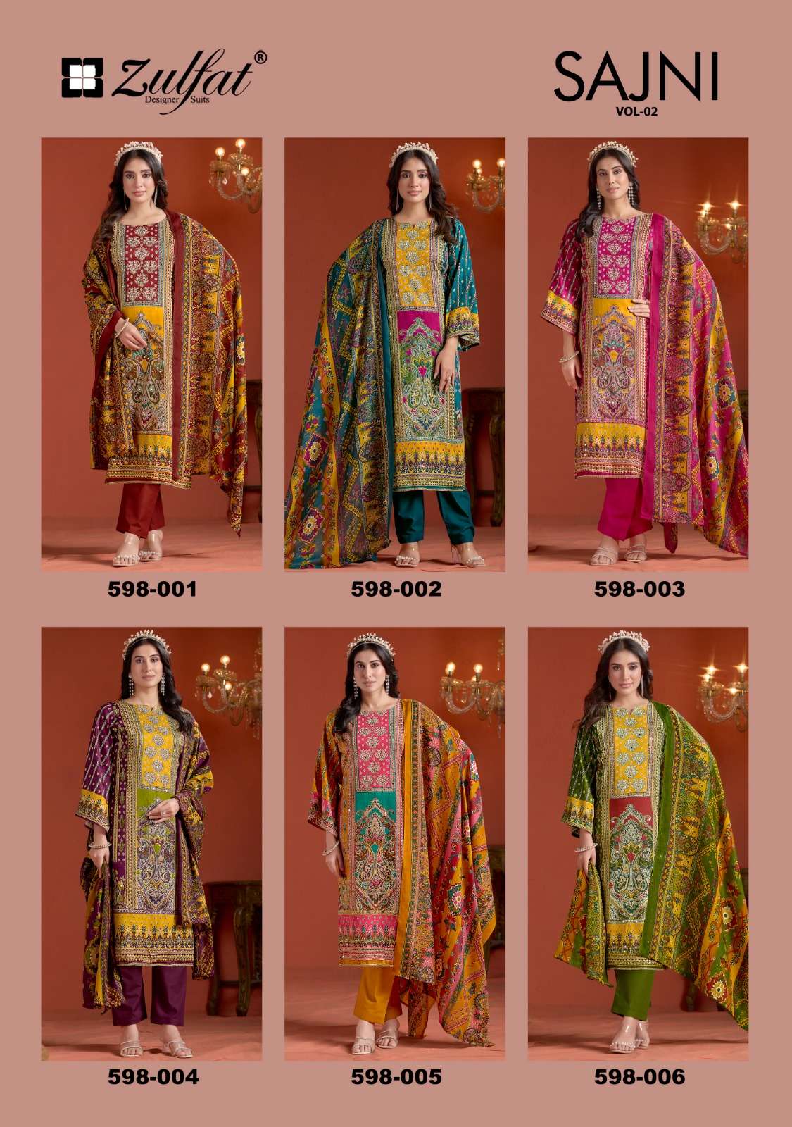 ZULFAT DESIGNER SUITS SAJNI VOL 2