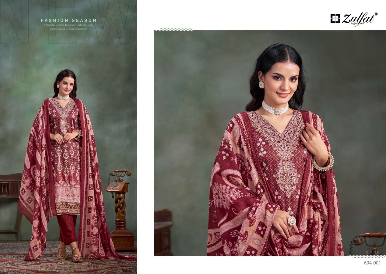  ZULFAT DESIGNER SUITS SANGINI VOL 3