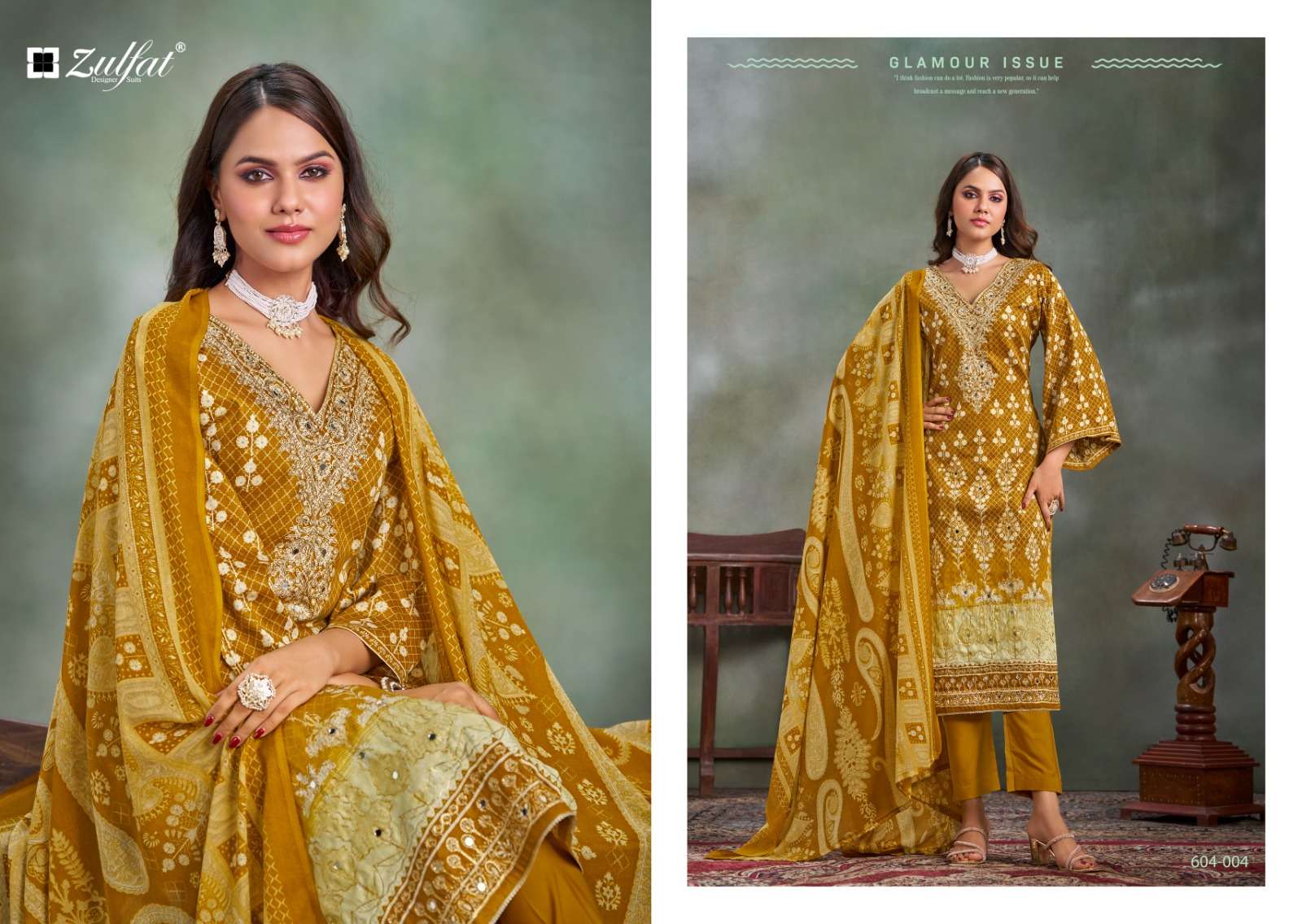  ZULFAT DESIGNER SUITS SANGINI VOL 3