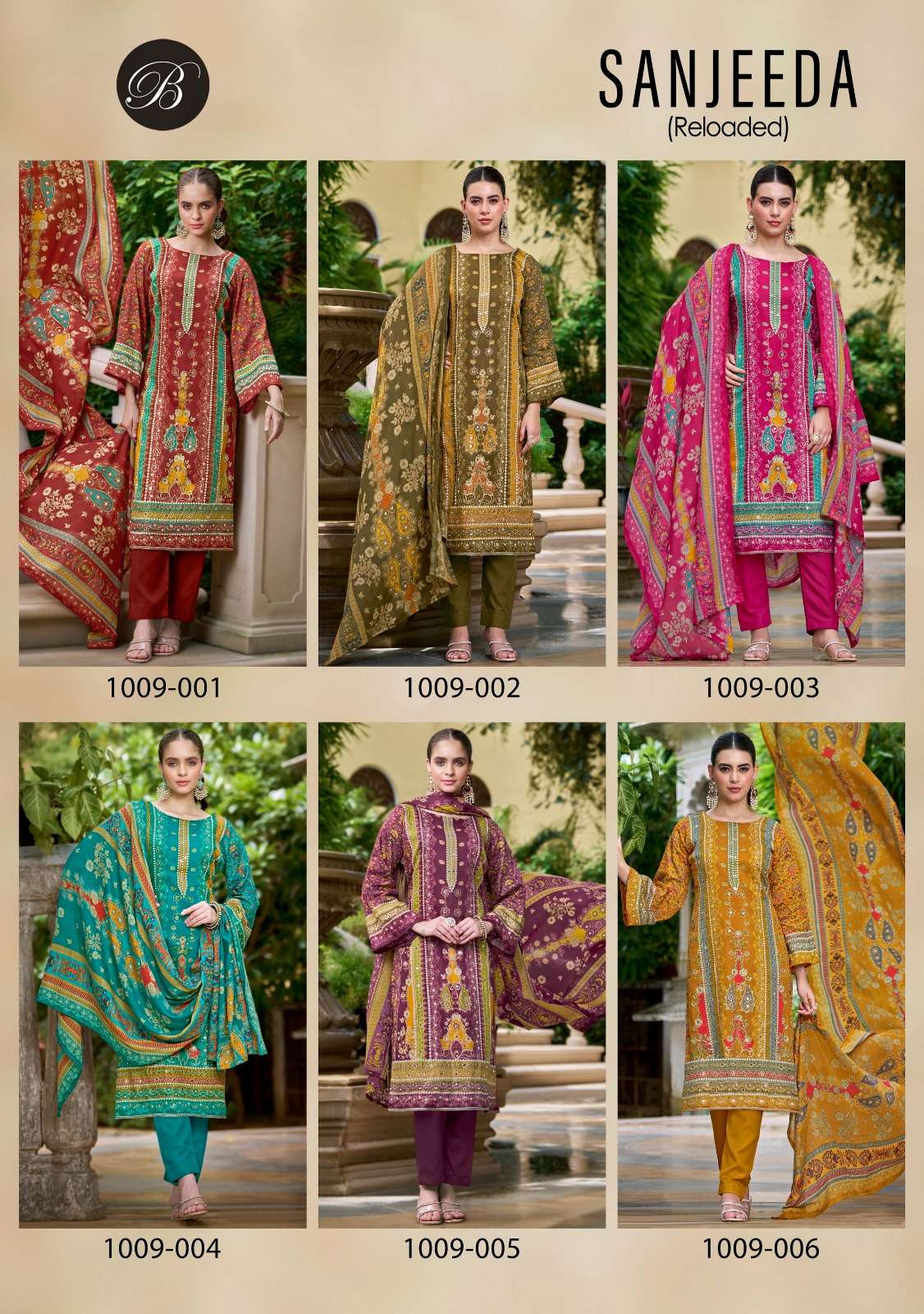 ZULFAT DESIGNER SUITS SANJEEDA