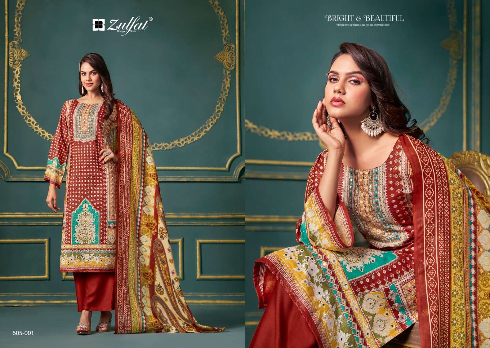ZULFAT DESIGNER SUITS TISHA