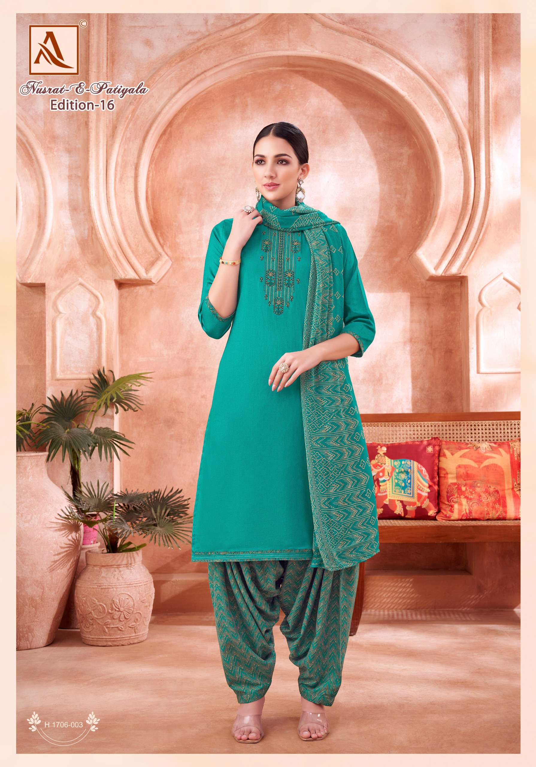 ALOK SUITS NUSRAT E PATIYALA EDITION VOL 16