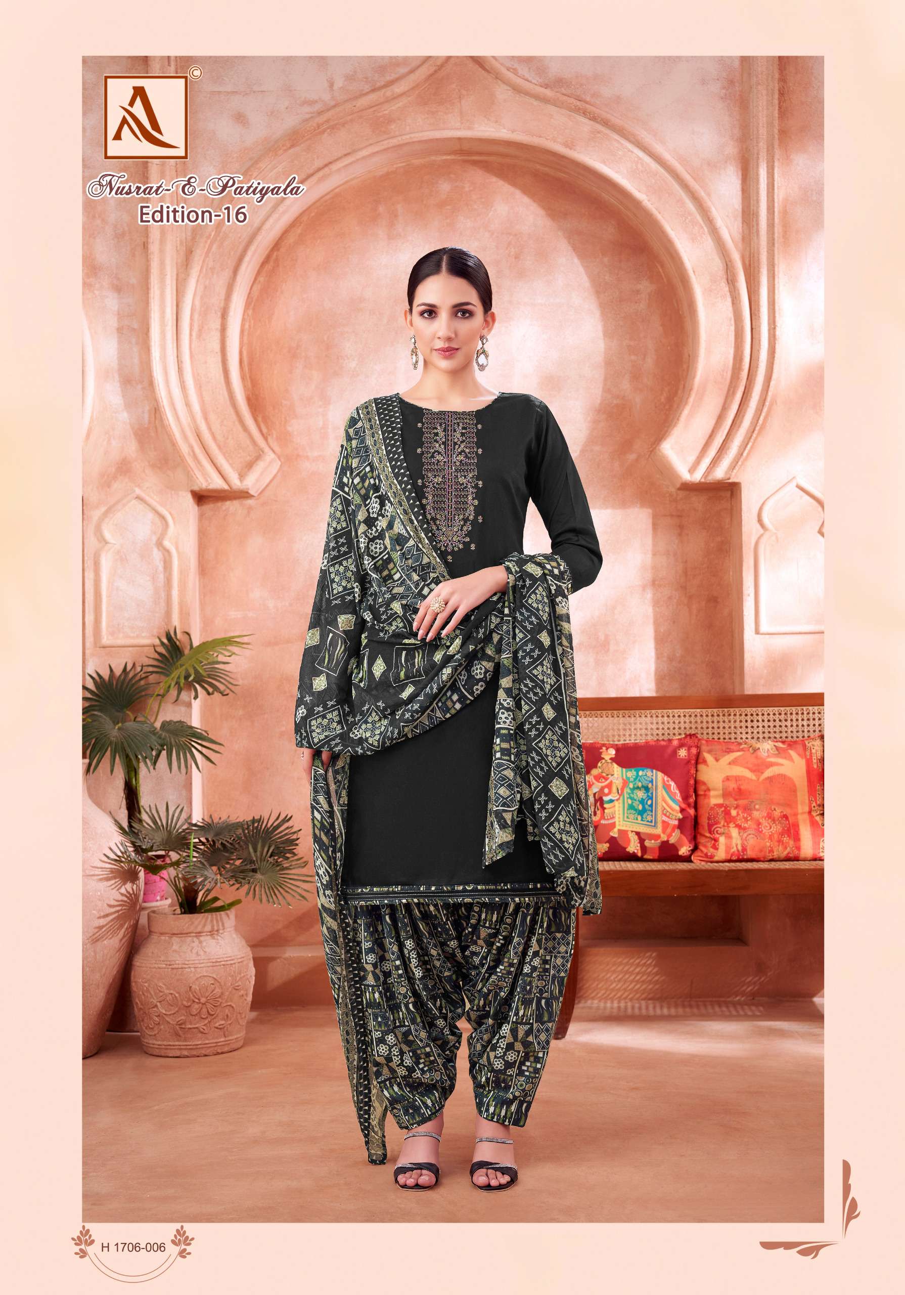 ALOK SUITS NUSRAT E PATIYALA EDITION VOL 16