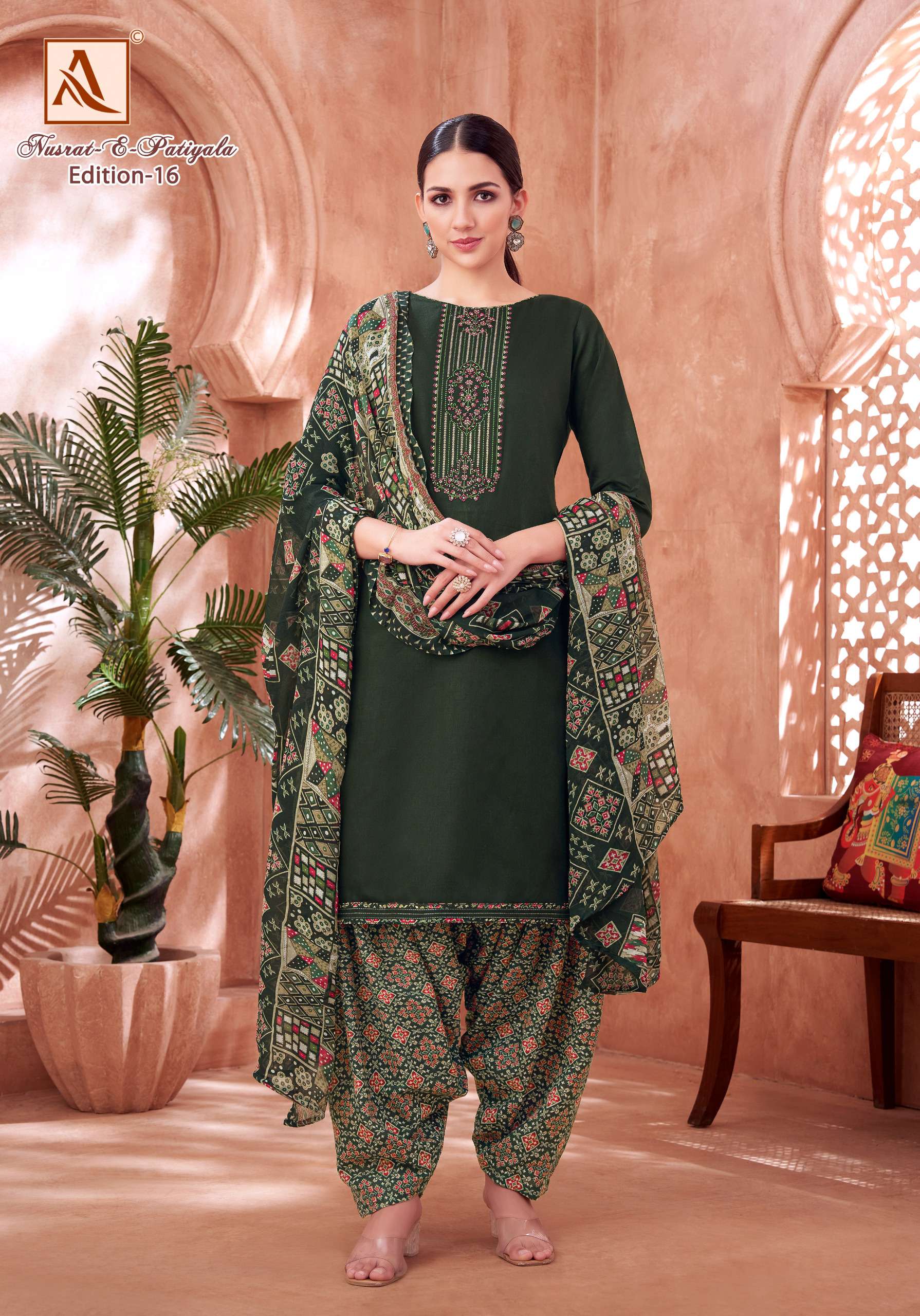 ALOK SUITS NUSRAT E PATIYALA EDITION VOL 16