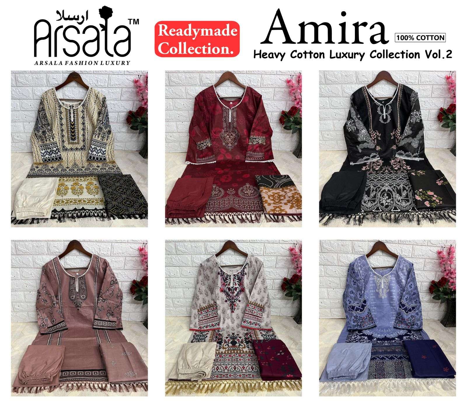 ARSALA FASHION AMIRA VOL 2 READY MADE COLLECTION	