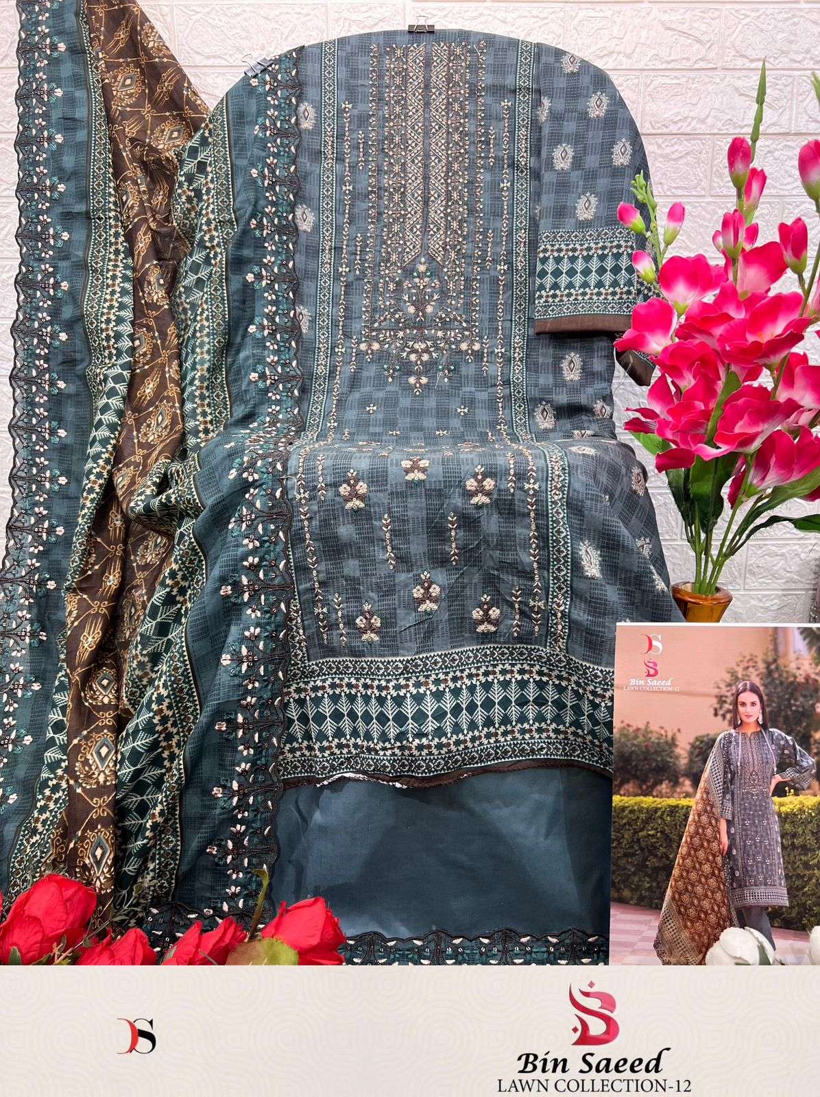 DEEPSY SUITS BIN SAEED LAWN COLLECTION VOL 12 