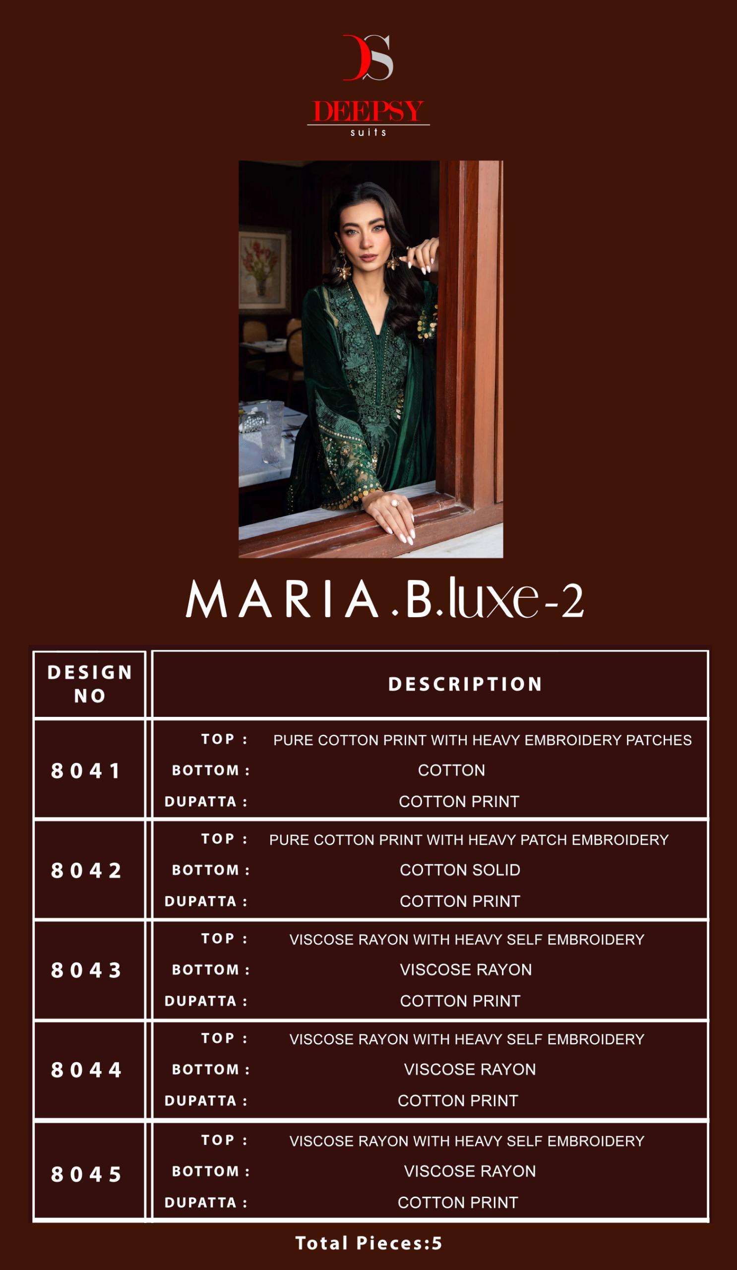 DEEPSY SUITS MARIA B LUXE VOL 2