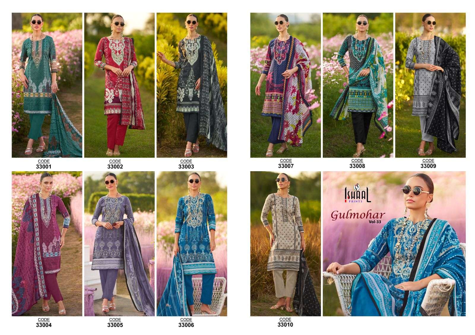 ISHAAL PRINTS GULMOHAR VOL 33 