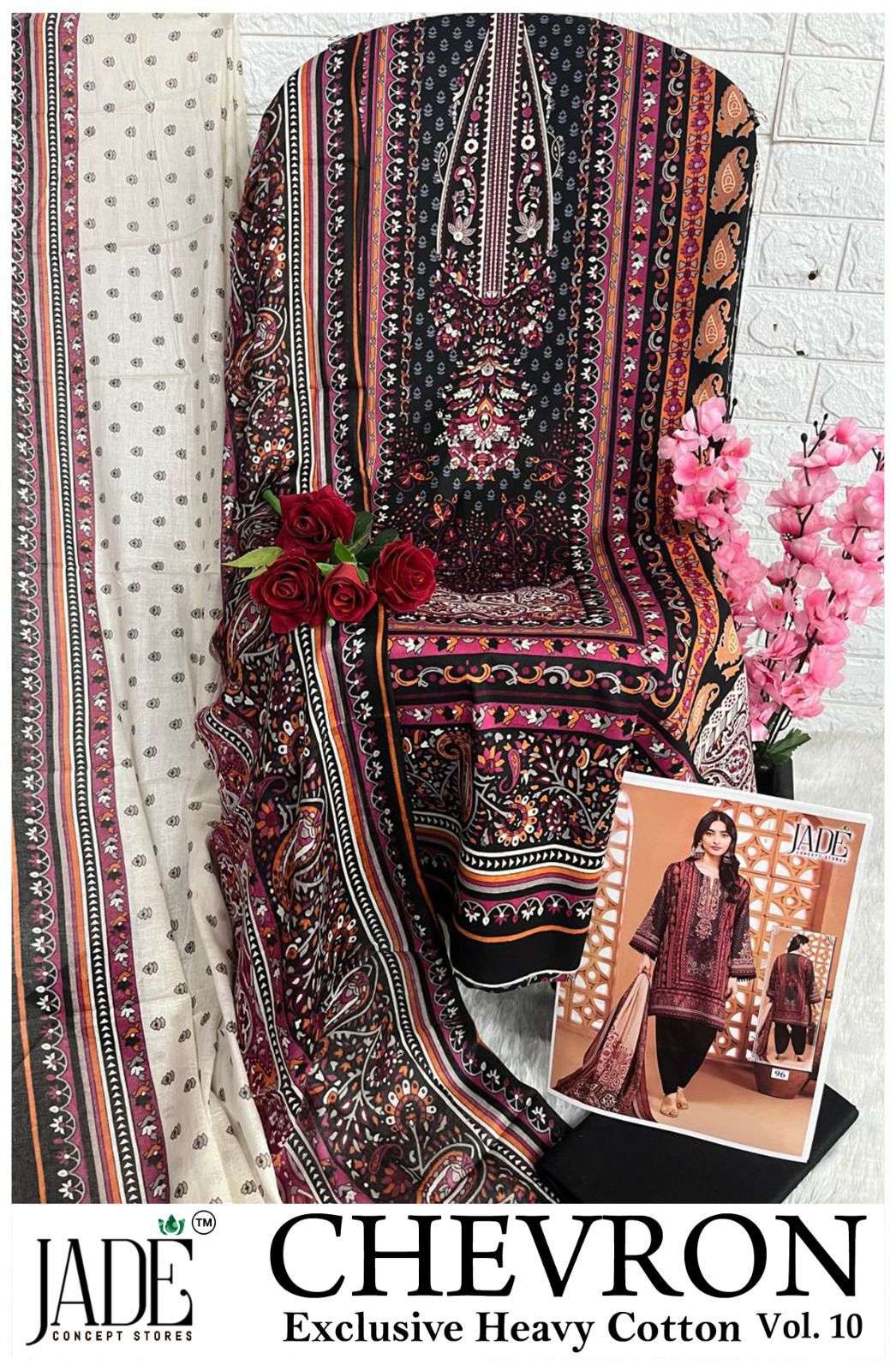 JADE CHEVRON EXCLUSIVE HEAVY COTTON VOL 10