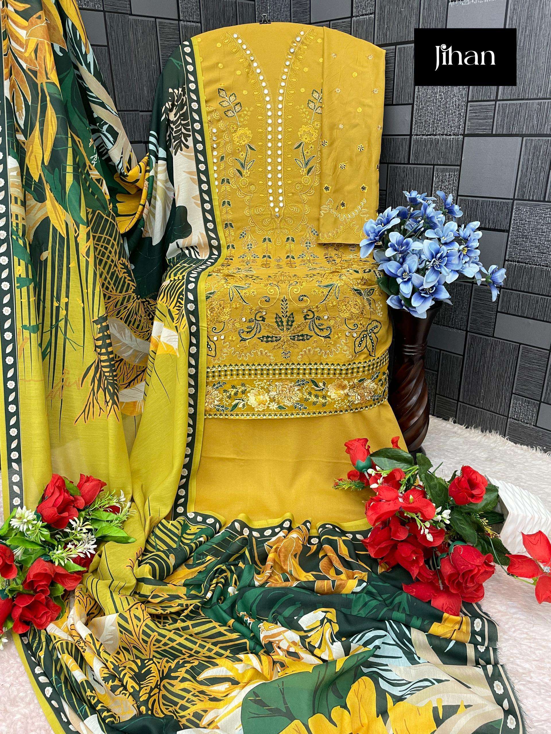 JIHAN RIWAYAT LUXURY LAWN COLLECTION D NO 3464 