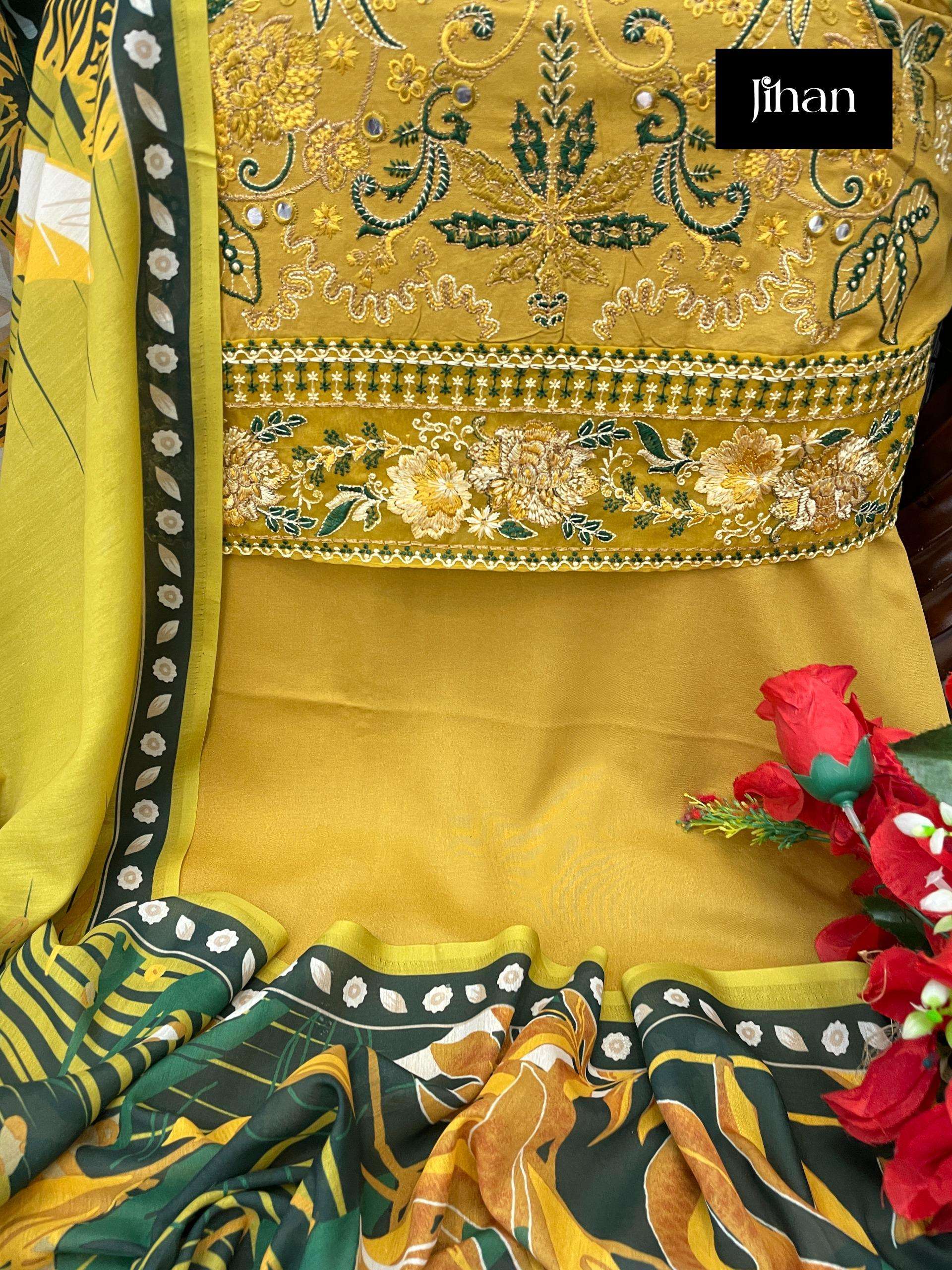 JIHAN RIWAYAT LUXURY LAWN COLLECTION D NO 3464 