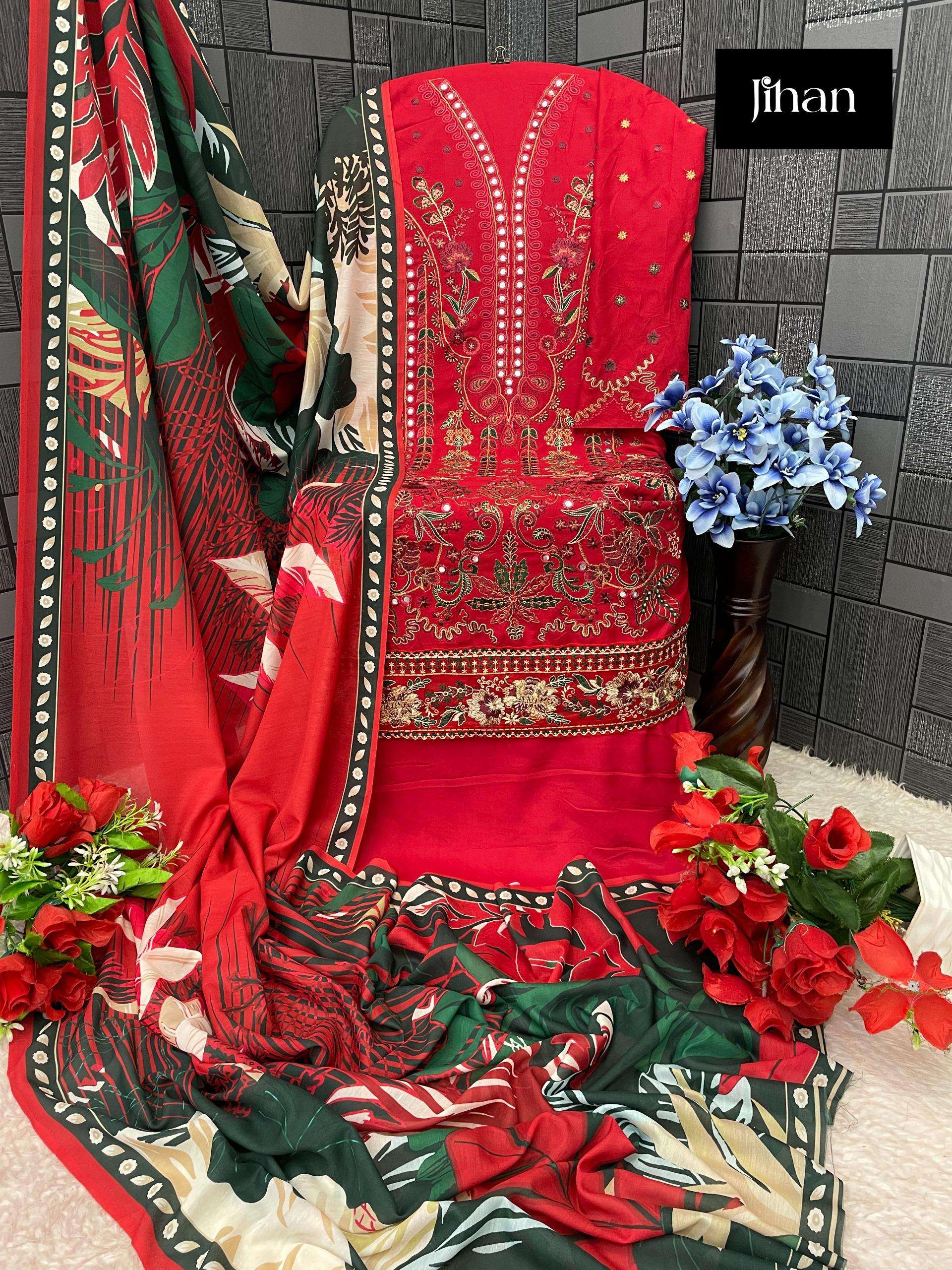 JIHAN RIWAYAT LUXURY LAWN COLLECTION D NO 3464 