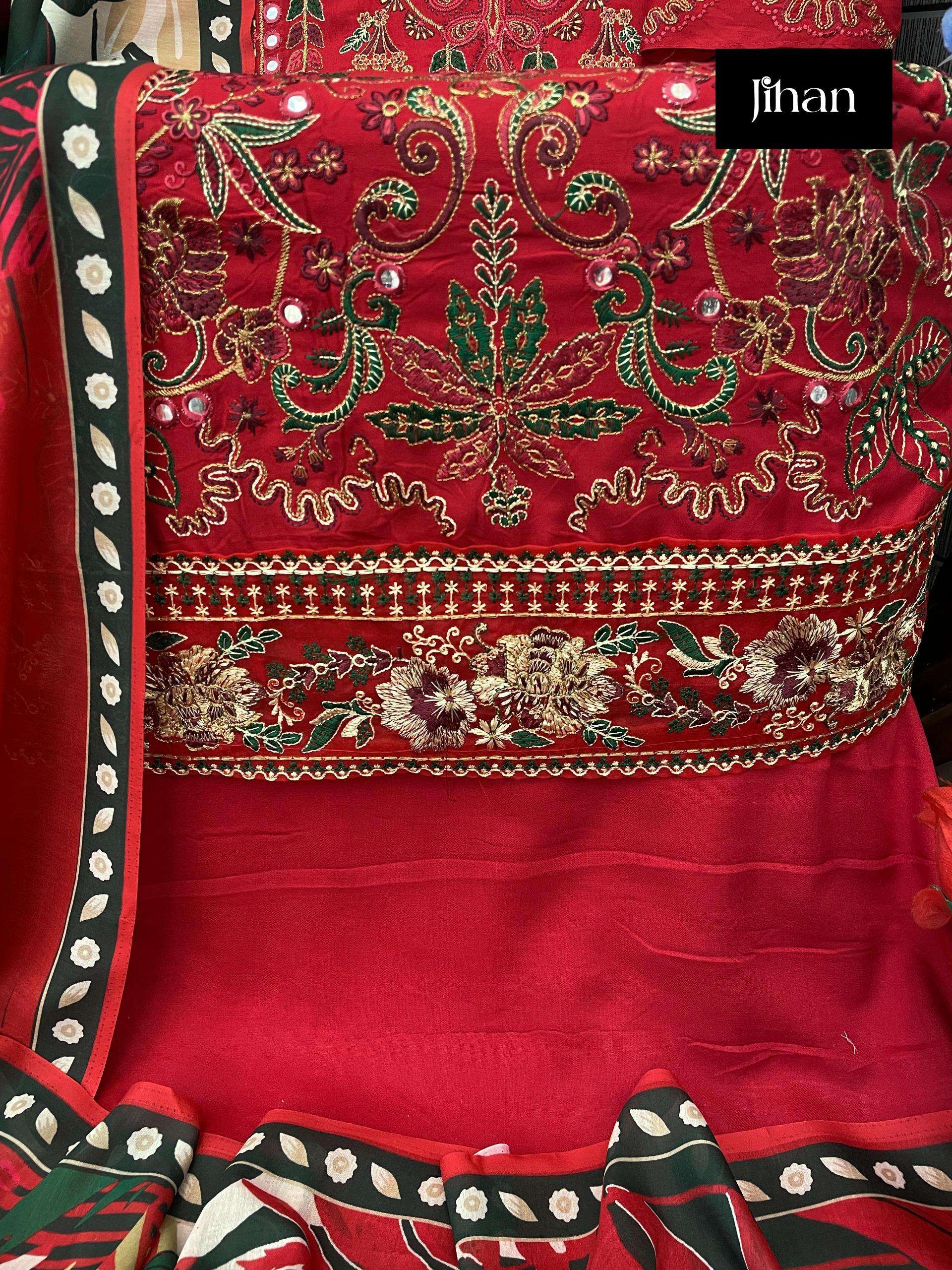 JIHAN RIWAYAT LUXURY LAWN COLLECTION D NO 3464 