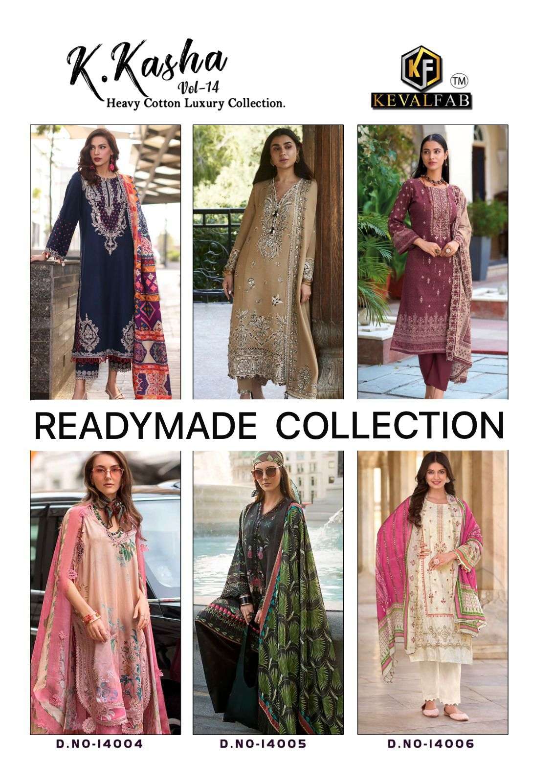 KEVAL FAB  K KASHA VOL 14 READY MADE COLLECTION