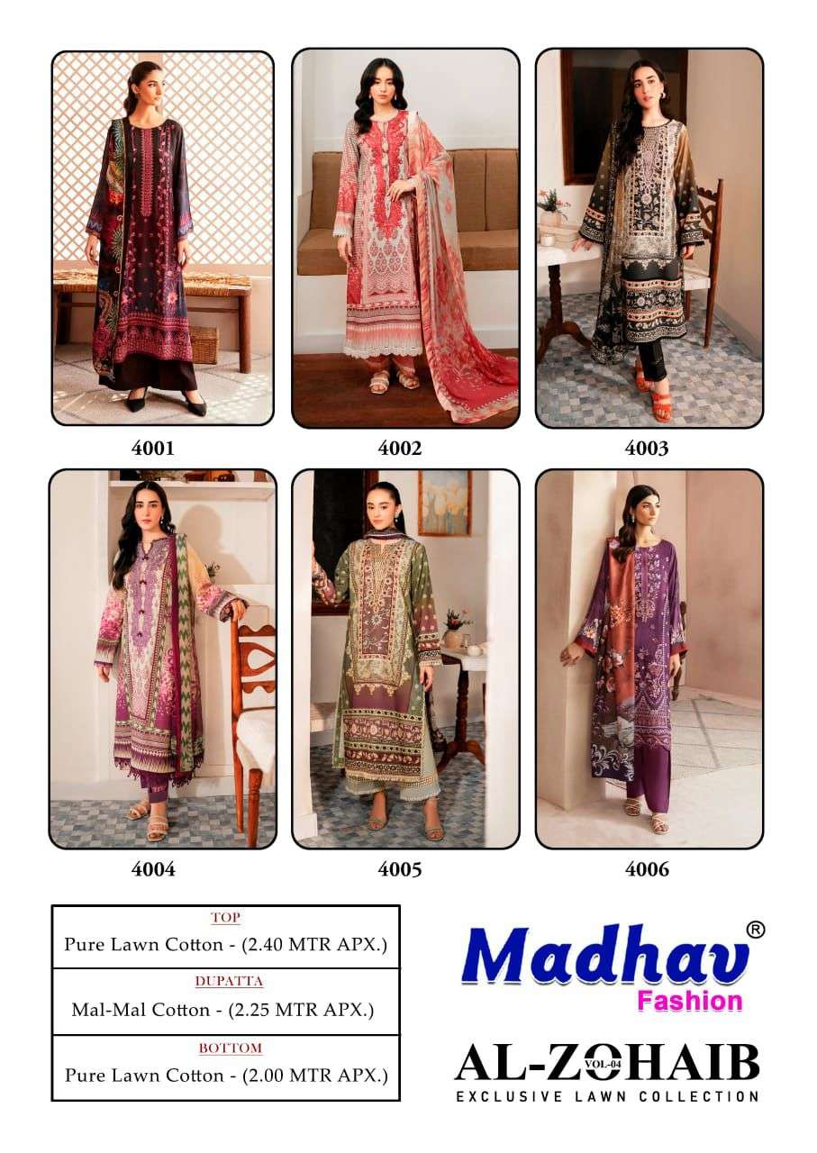 MADHAV FASHION AL ZOHAIB VOL 4