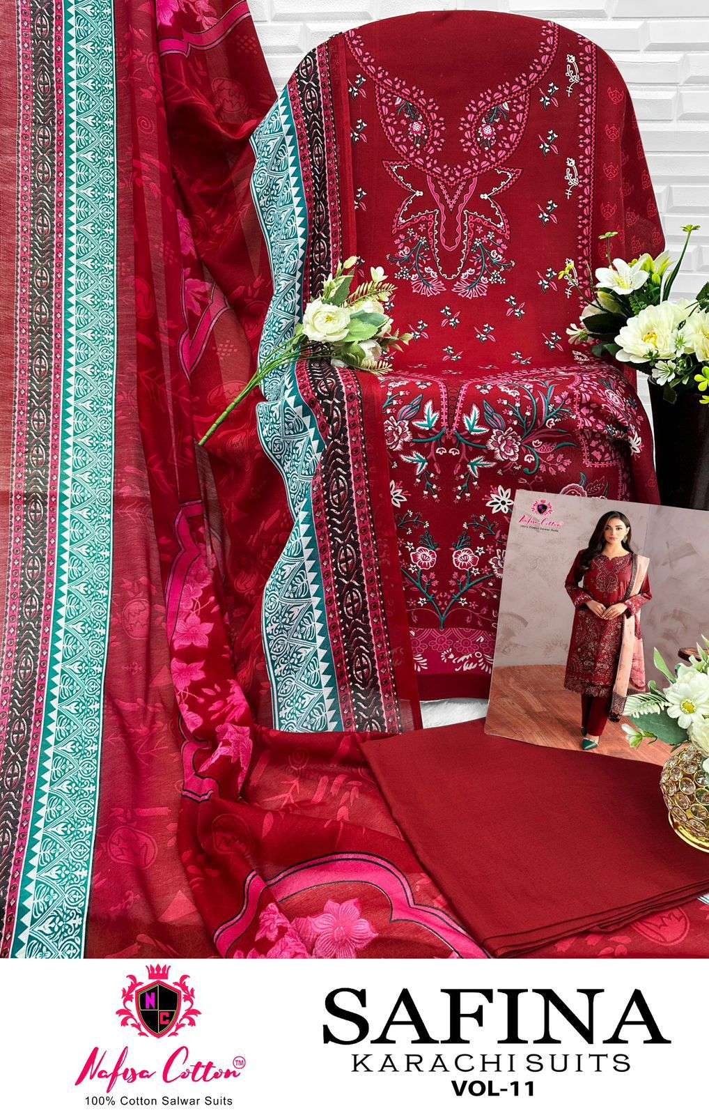 NAFISA COTTON SAFINA KARACHI SUITS VOL 11