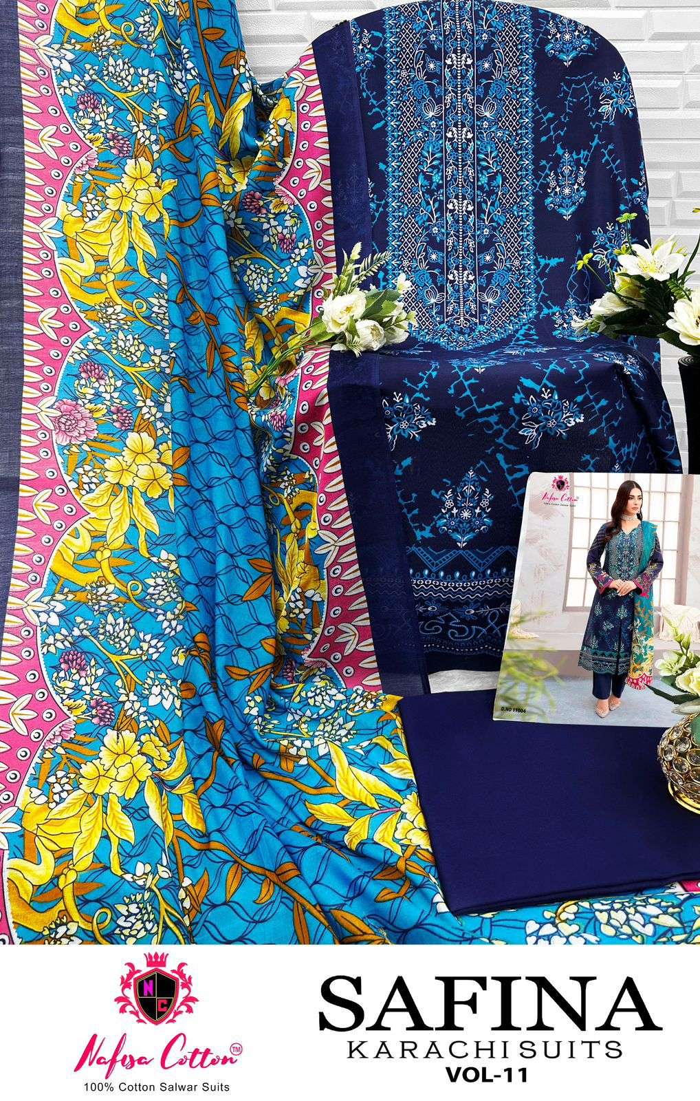 NAFISA COTTON SAFINA KARACHI SUITS VOL 11
