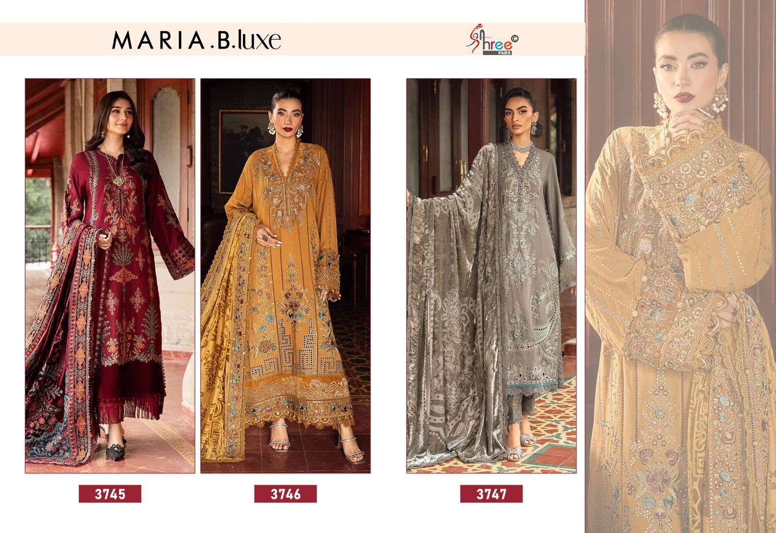 SHREE FABS  MARIA B LUXE 